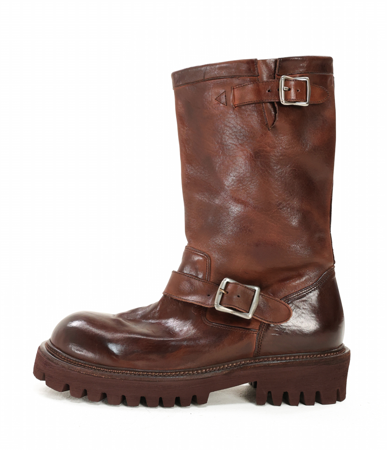 MUSINSA公式 | YASE 6.5cm Feather Commando Sole Horsehide