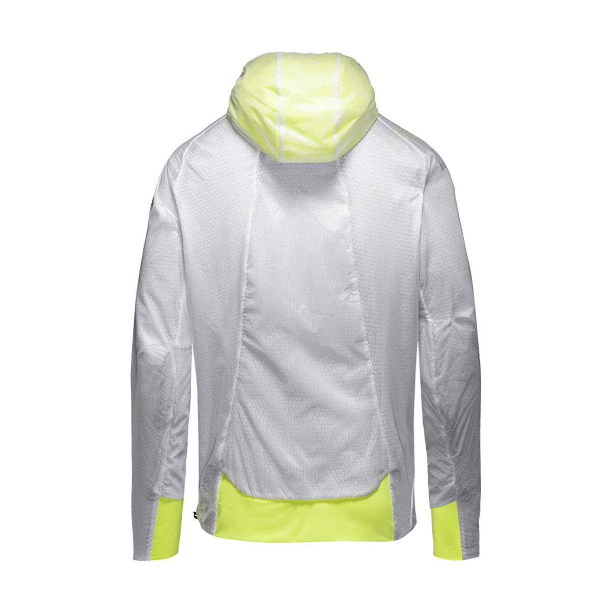 고어웨어(GOREWEAR) R5 윈드스토퍼 인슐레이티드 후드 자켓 - 화이트 네온 옐로우 (남성용)