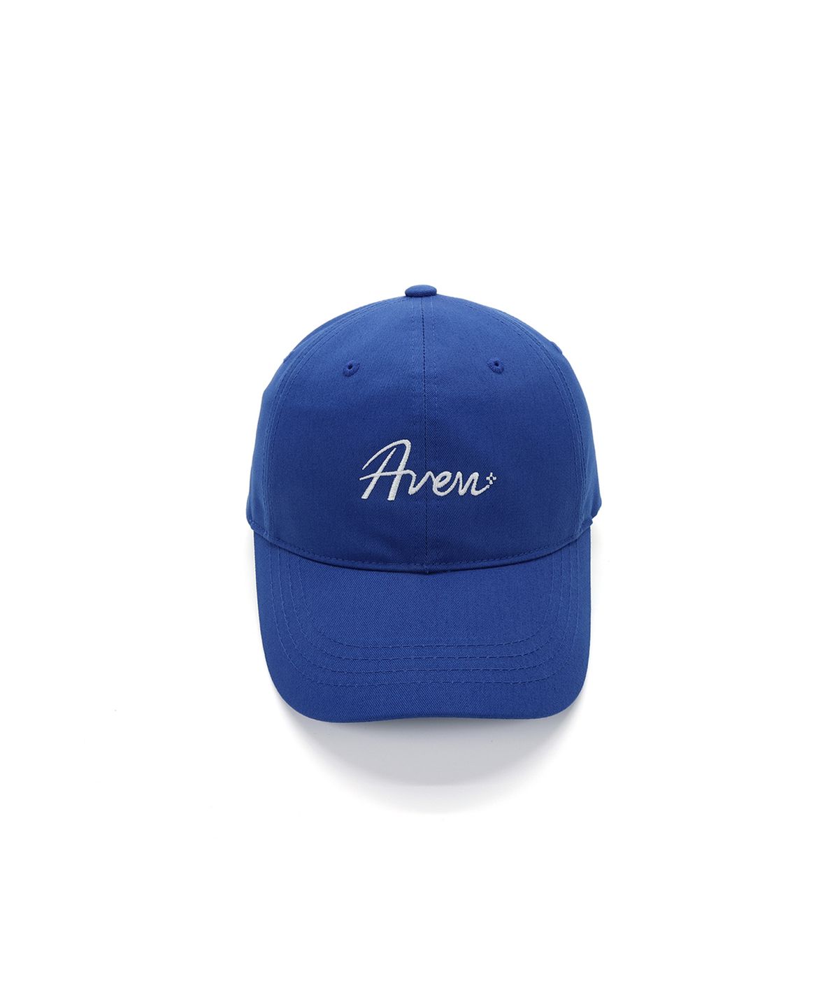 에이븐(AVEN) 컬시브 자수 볼캡 블루