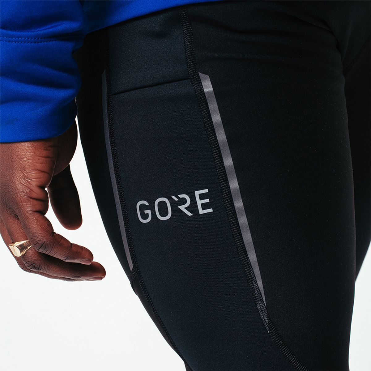 고어웨어(GOREWEAR) R5 윈드스토퍼 타이즈 - 블랙 (남성용) 9부 방풍
