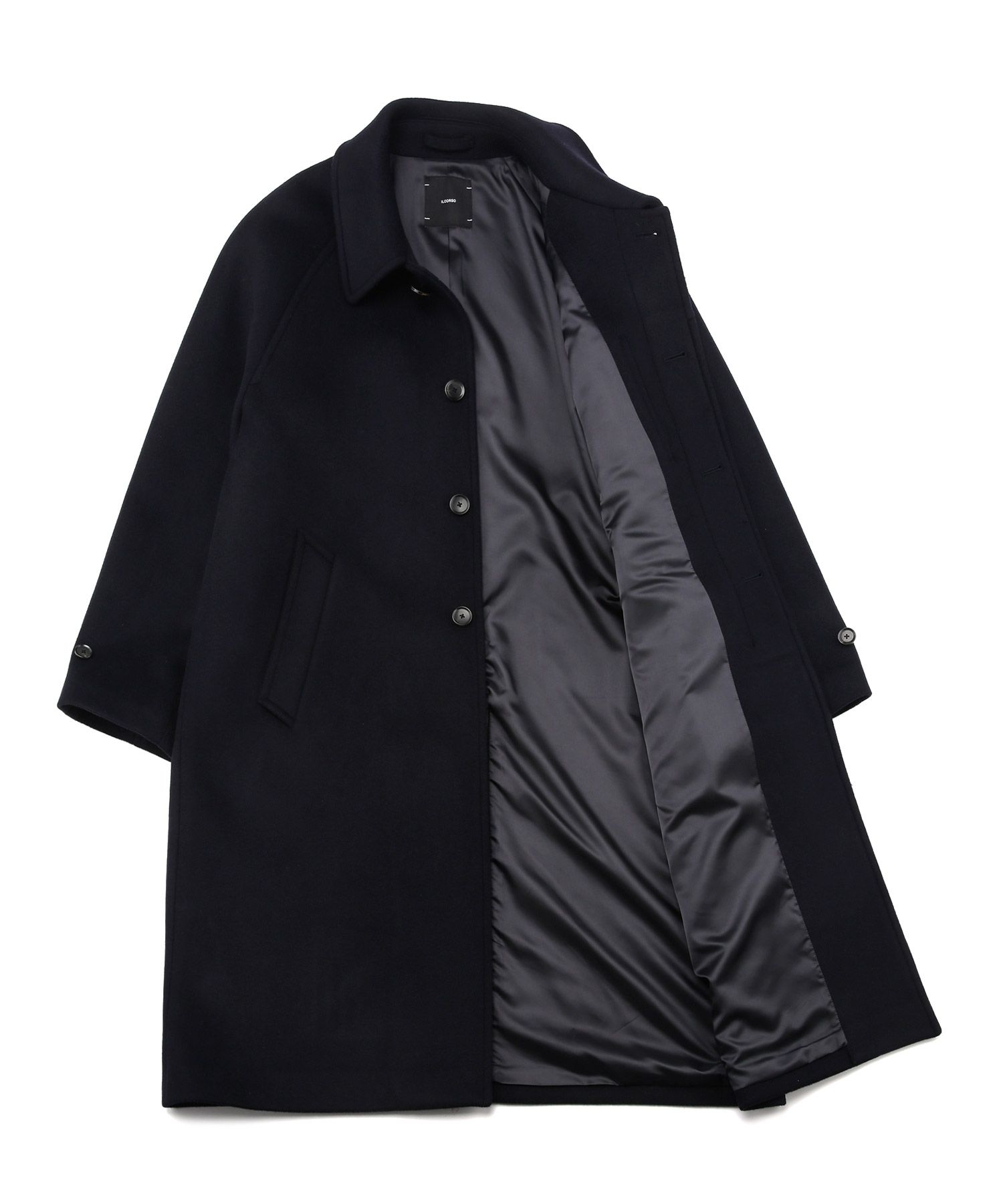MUSINSA | IL CORSO [Cashmere Blend] Overfit Balmacaan Coat