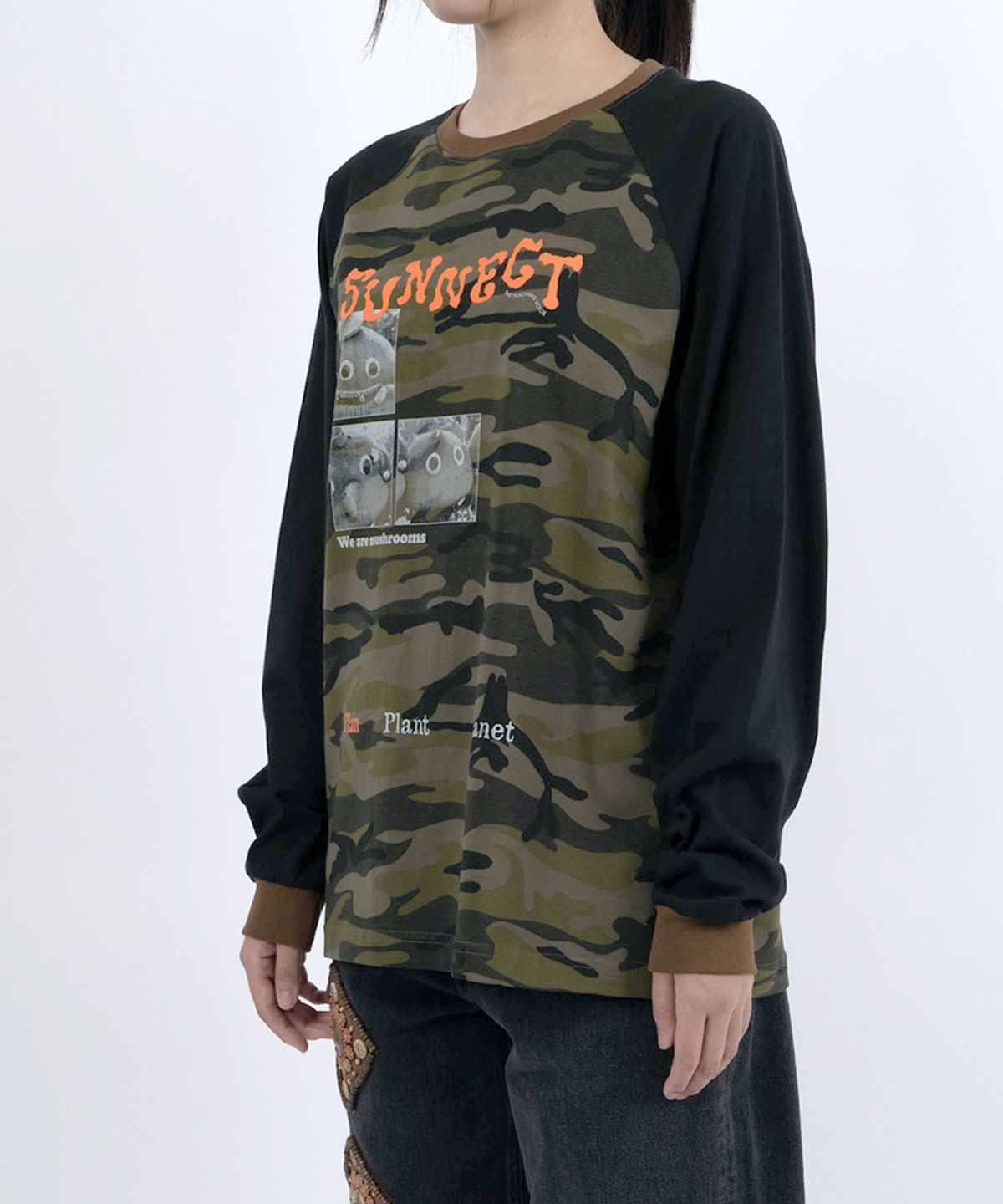 써넥트(SUNNECT) W.A.M. Raglan LS Tee - Camo