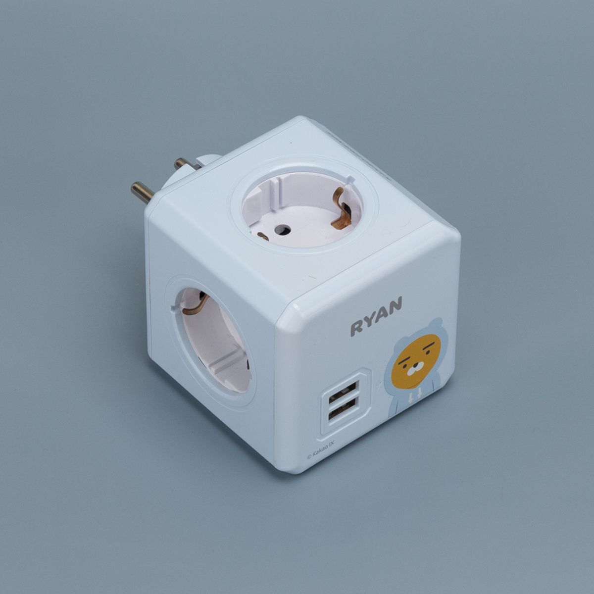 파워존(POWERZONE) 고용량 큐브형 디자인 USB 5구 멀티탭 카카오 파워큐브V2
