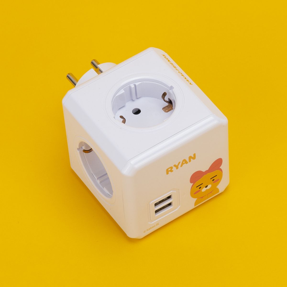 파워존(POWERZONE) 고용량 큐브형 디자인 USB 5구 멀티탭 카카오 파워큐브V2