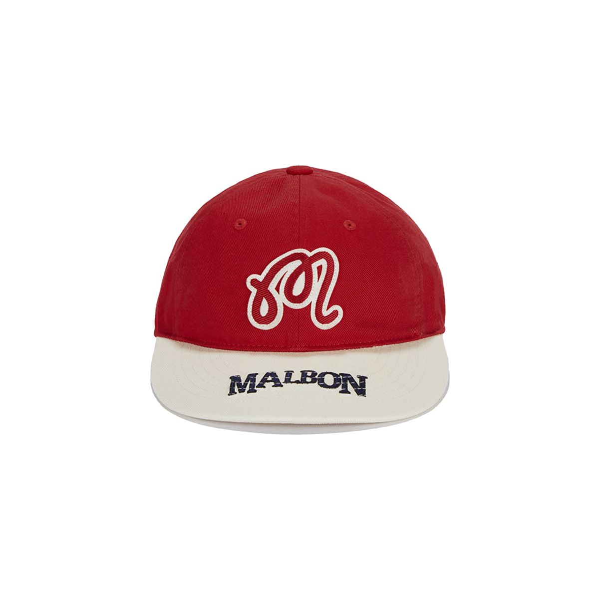 말본 골프(MALBON GOLF) 말본 로고 아트웍 볼캡 RED