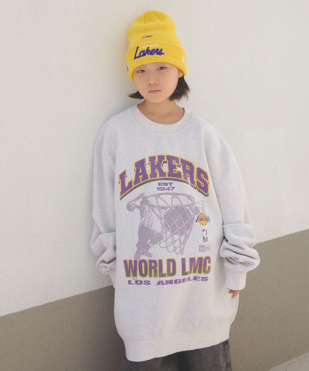 엘엠씨(LMC) LMC X NEWERA TEAM LOGO SWEATSHIRT heather gray