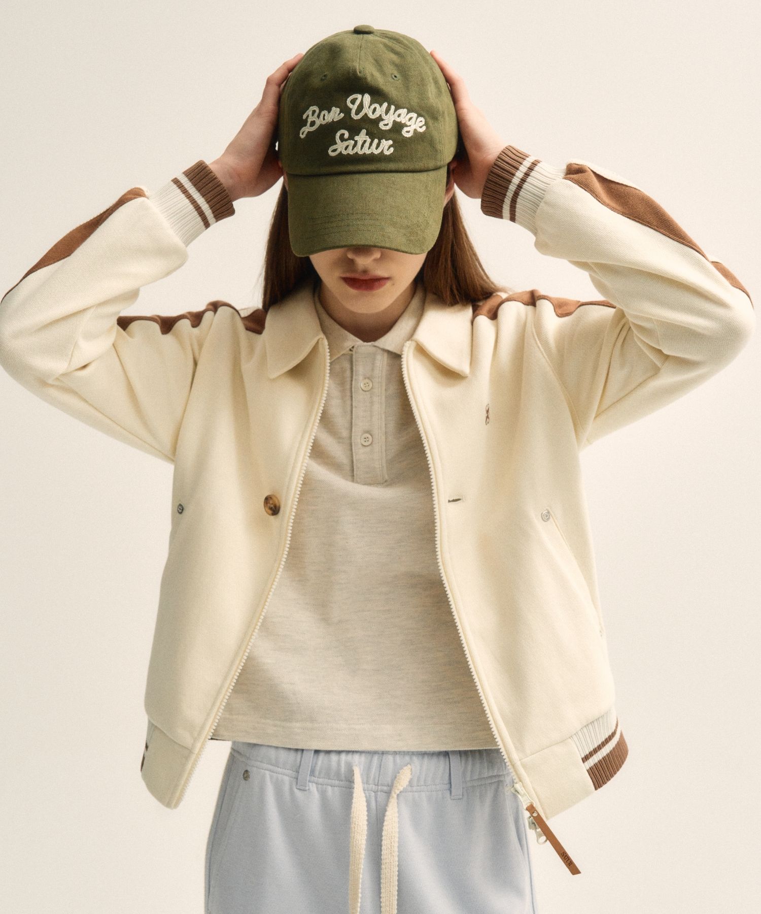キャップ SATUR Bon Voyage 5 Panel Ball Cap Beige SATUR | Bon Voyage 5 Panel Ball Cap | Yeogi kr | 韓國代購網站