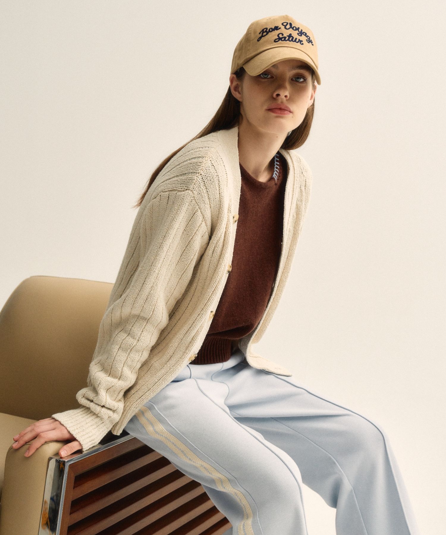 キャップ SATUR Bon Voyage 5 Panel Ball Cap Beige MUSINSA | SATUR Bon Voyage 5 Panel Ball Cap Beige