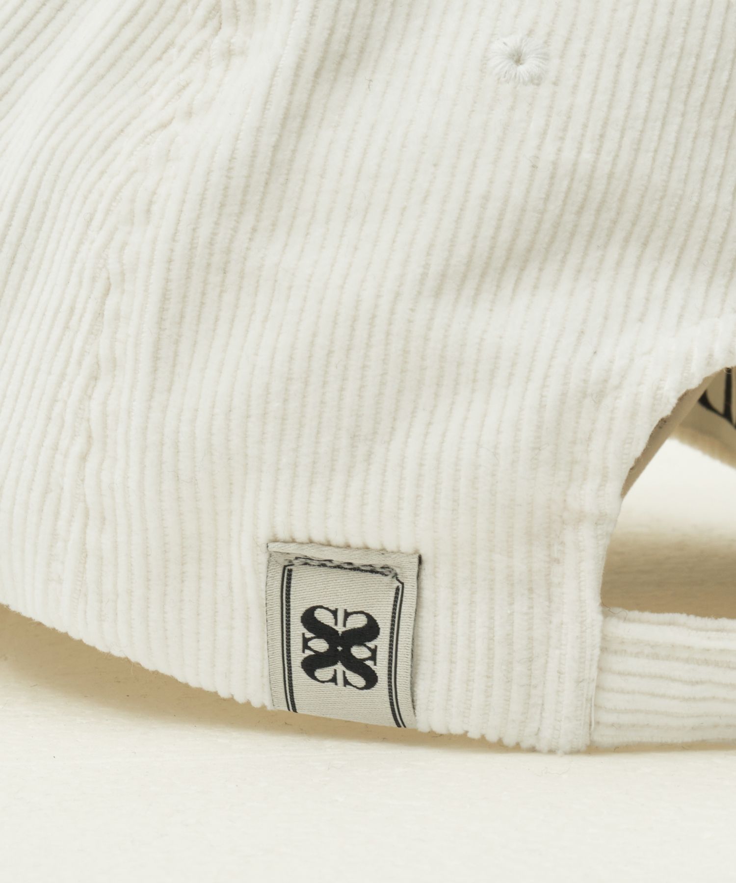 MUSINSA | SATUR Small S Logo Corduroy Ball Cap Ivory