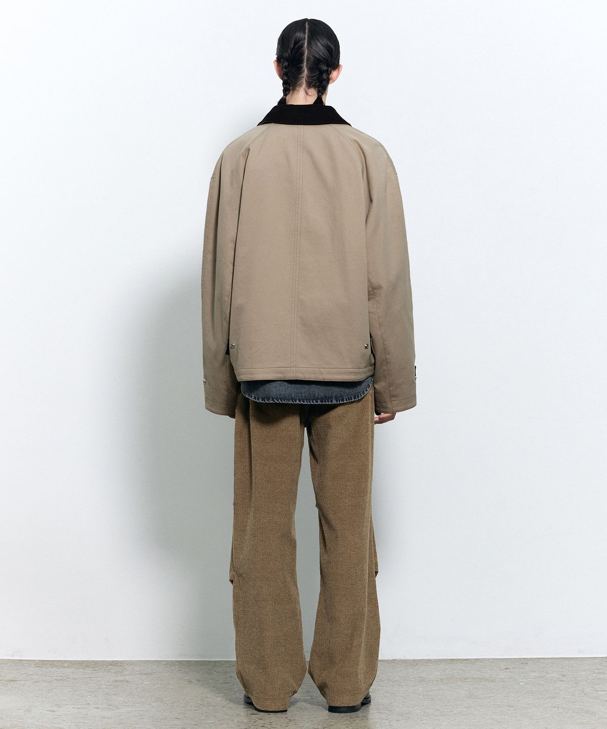 인사일런스(INSILENCE) 코듀로이 퍼티그 팬츠 ASH BROWN
