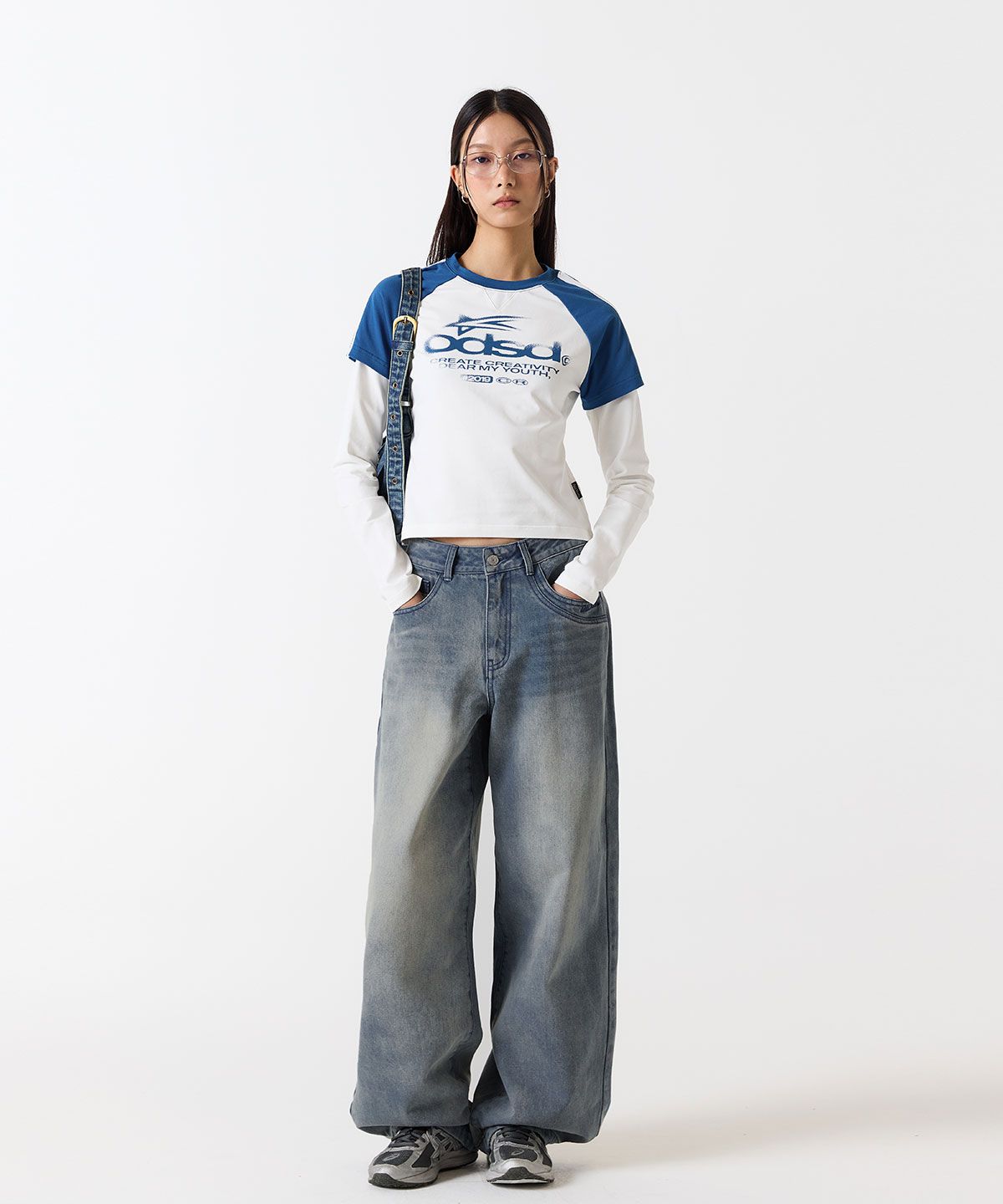 ★Odd Studio X SORANO BALLOON FIT DENIM SNAP BUTTON PANTS MUSINSA | ODDSTUDIO [ODD x SORANO] Balloon Fit Denim Snap