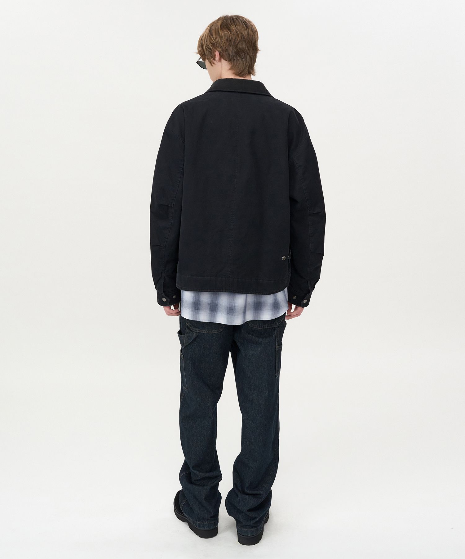 FLARE UP ジャケット　ブラック　musinsa モード MUSINSA | INSILENCE Padded Work Jacket Faded Black