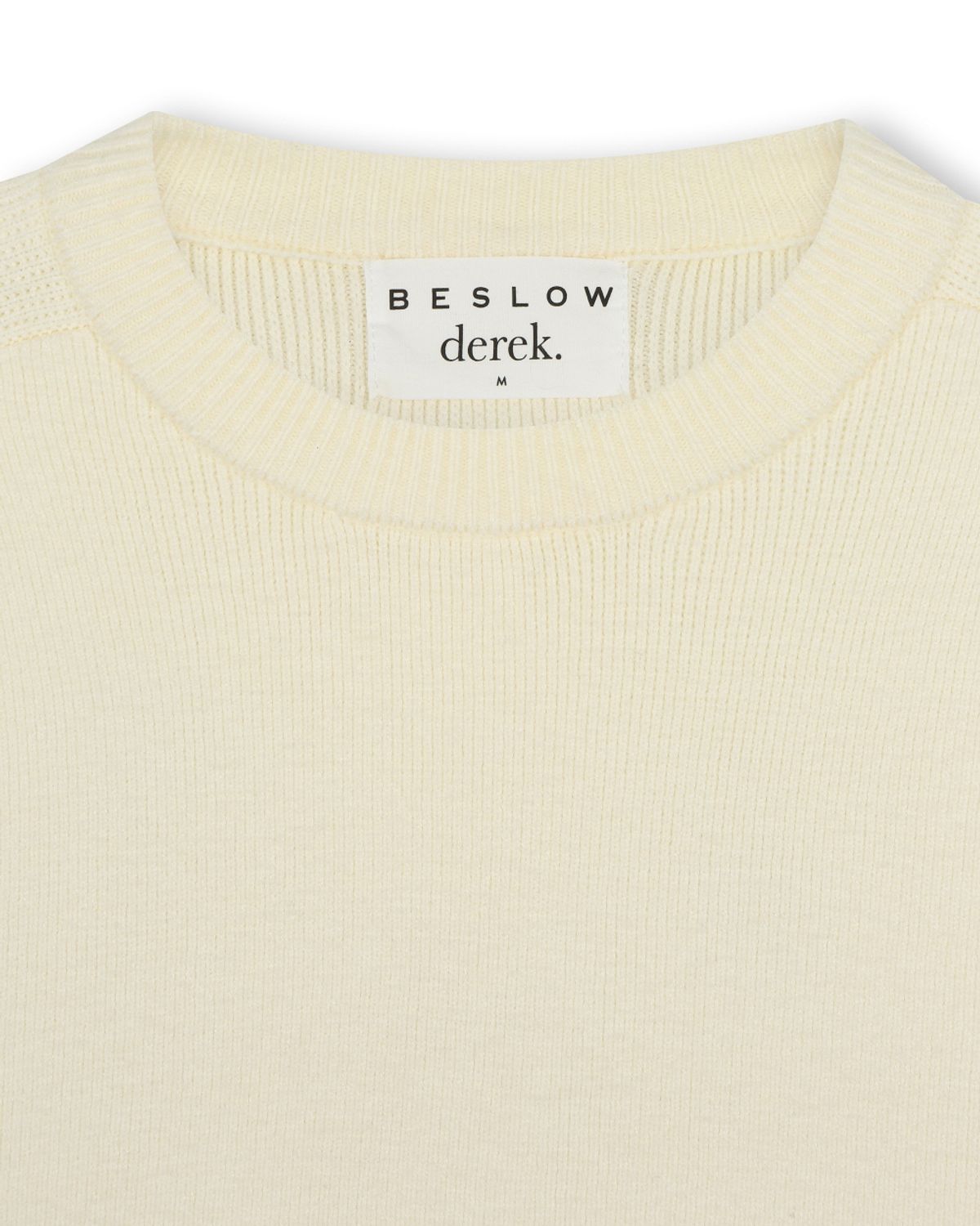 비슬로우(BESLOW) [비슬로우X데릭]OVERSIZED CREW NECK KNIT IVORY