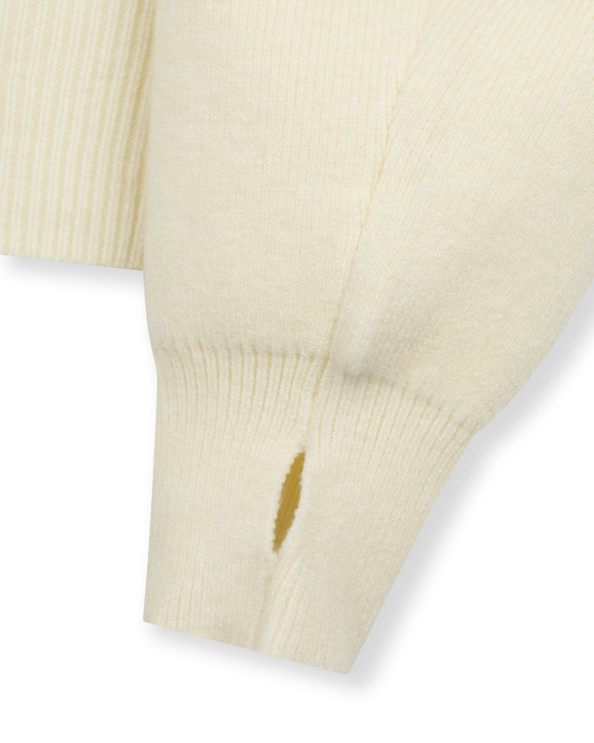 비슬로우(BESLOW) [비슬로우X데릭]OVERSIZED CREW NECK KNIT IVORY