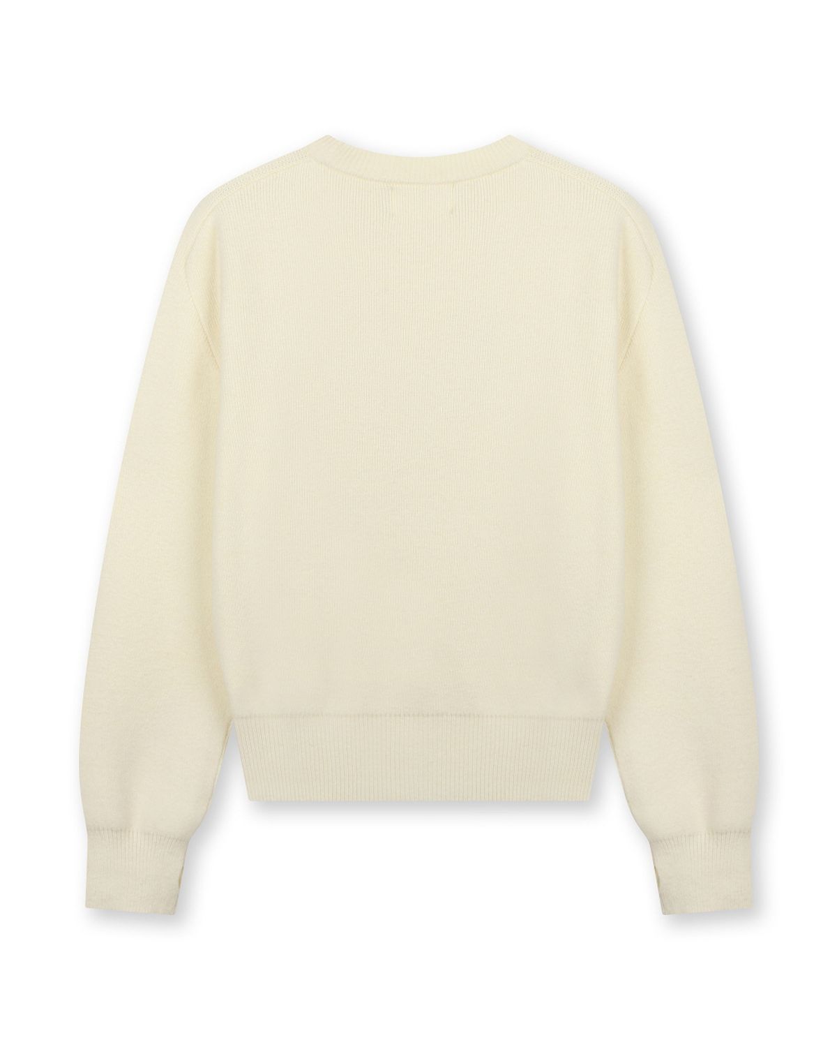 비슬로우(BESLOW) [비슬로우X데릭]OVERSIZED CREW NECK KNIT IVORY