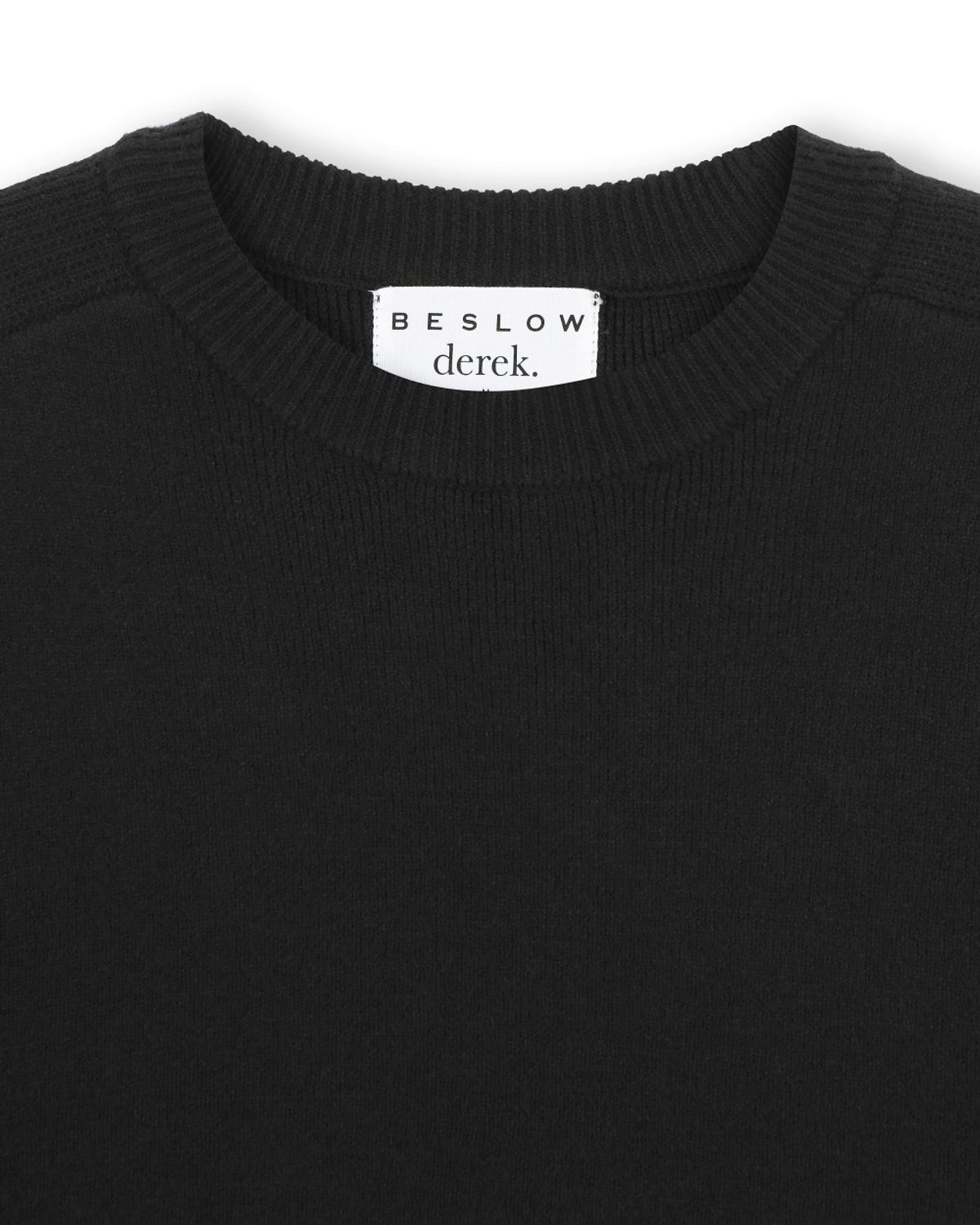 비슬로우(BESLOW) [비슬로우X데릭]OVERSIZED CREW NECK KNIT BLACK