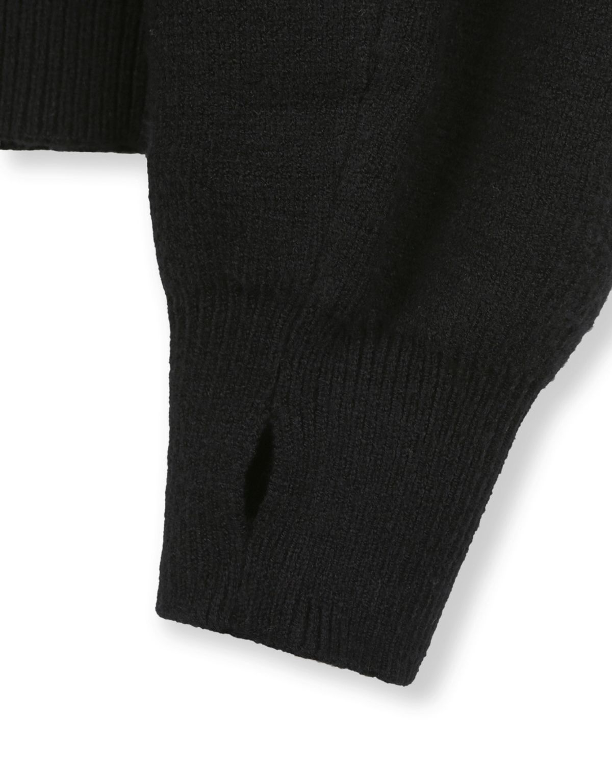 비슬로우(BESLOW) [비슬로우X데릭]OVERSIZED CREW NECK KNIT BLACK