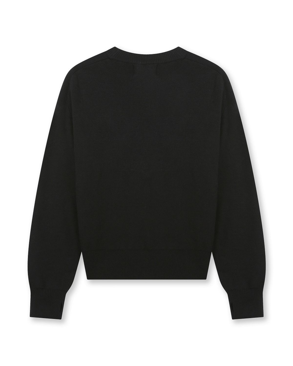 비슬로우(BESLOW) [비슬로우X데릭]OVERSIZED CREW NECK KNIT BLACK