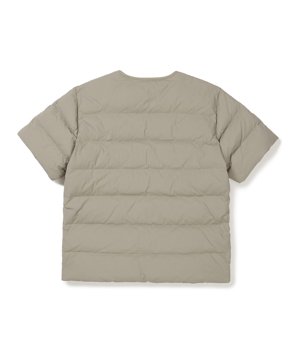 스노우피크 어패럴(SNOWPEAK APPAREL) 랜드에어 반팔 경량 다운 자켓 (S24WMLDJ51) Beige Gray
