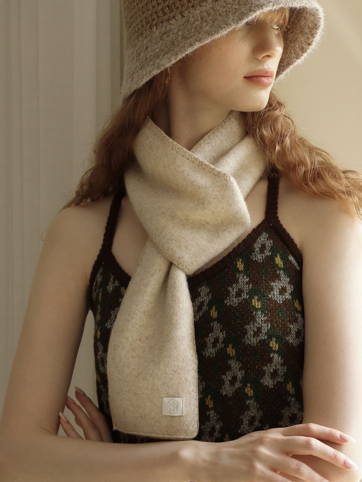 메르헨(MERCHEN) Day soft angora muffler_4color