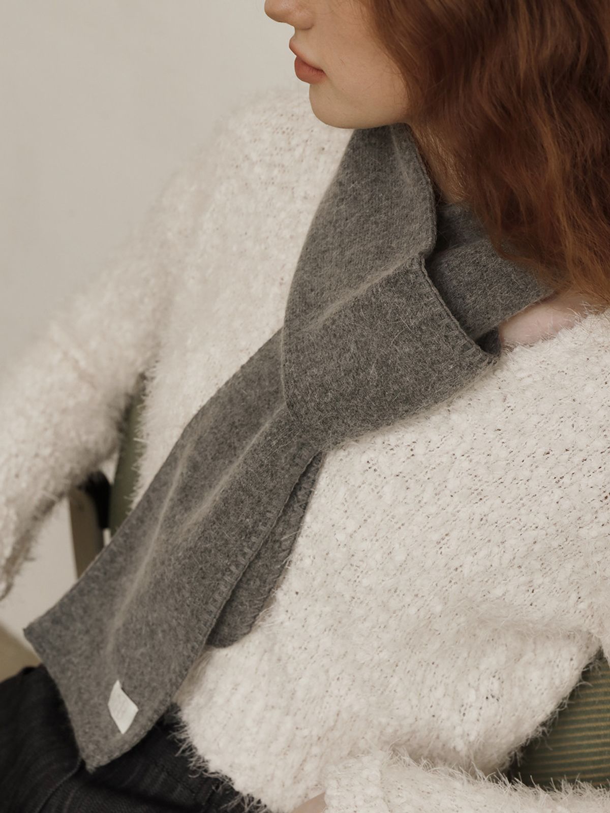 메르헨(MERCHEN) Day soft angora muffler_4color