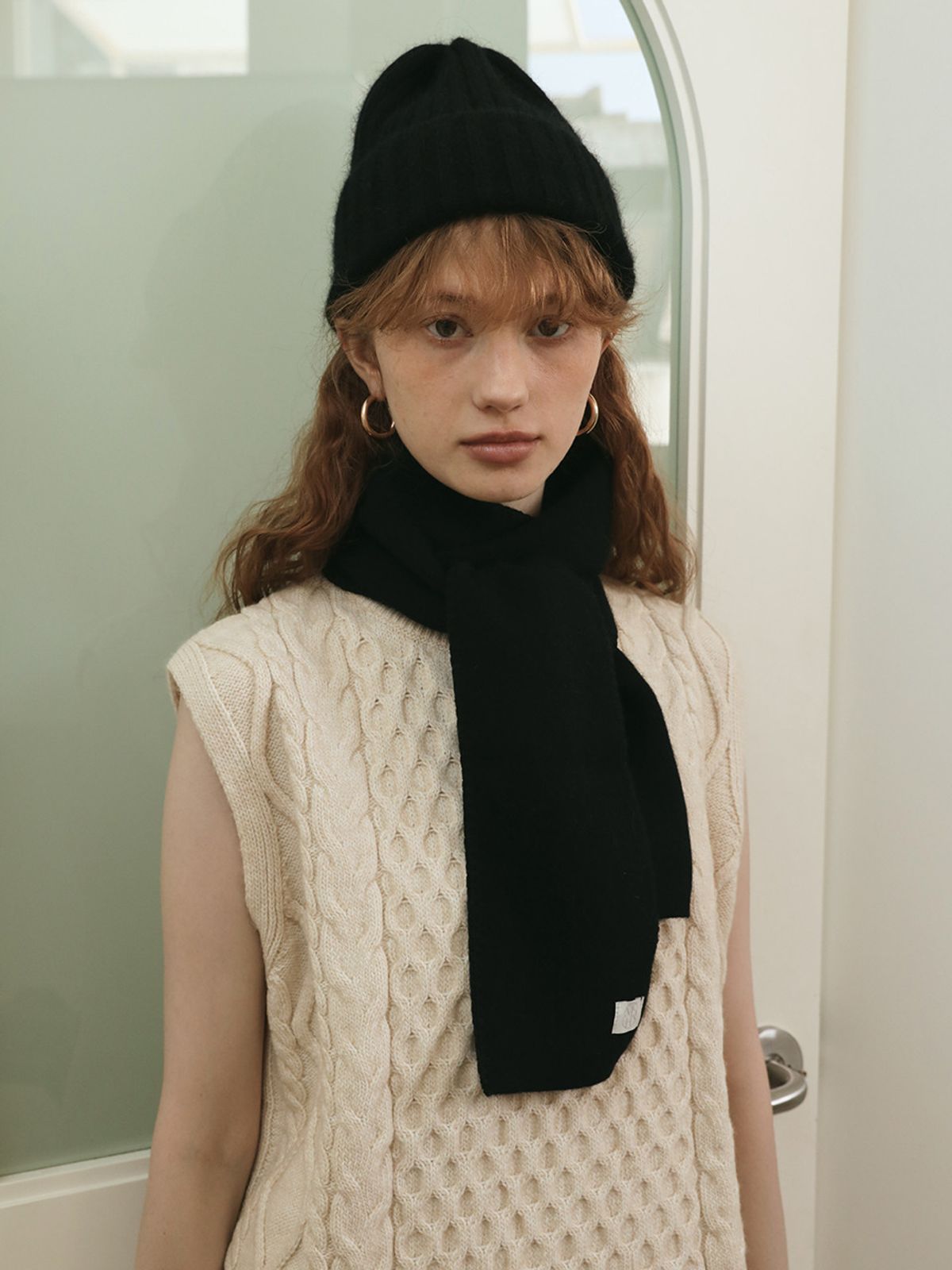 메르헨(MERCHEN) Day soft angora muffler_4color
