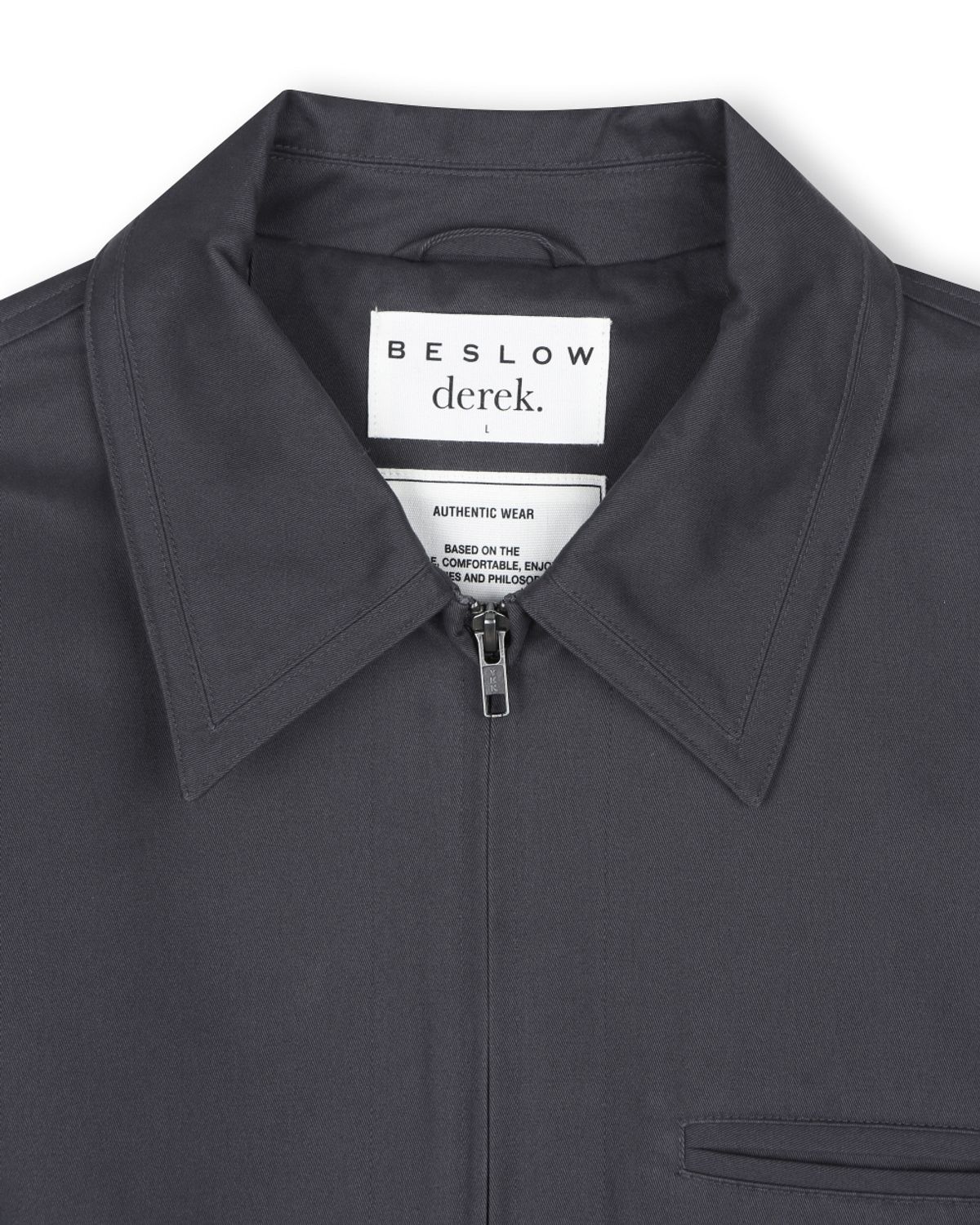 비슬로우(BESLOW) [비슬로우X데릭]COTTON TWILL WORK JACKET CHARCOAL