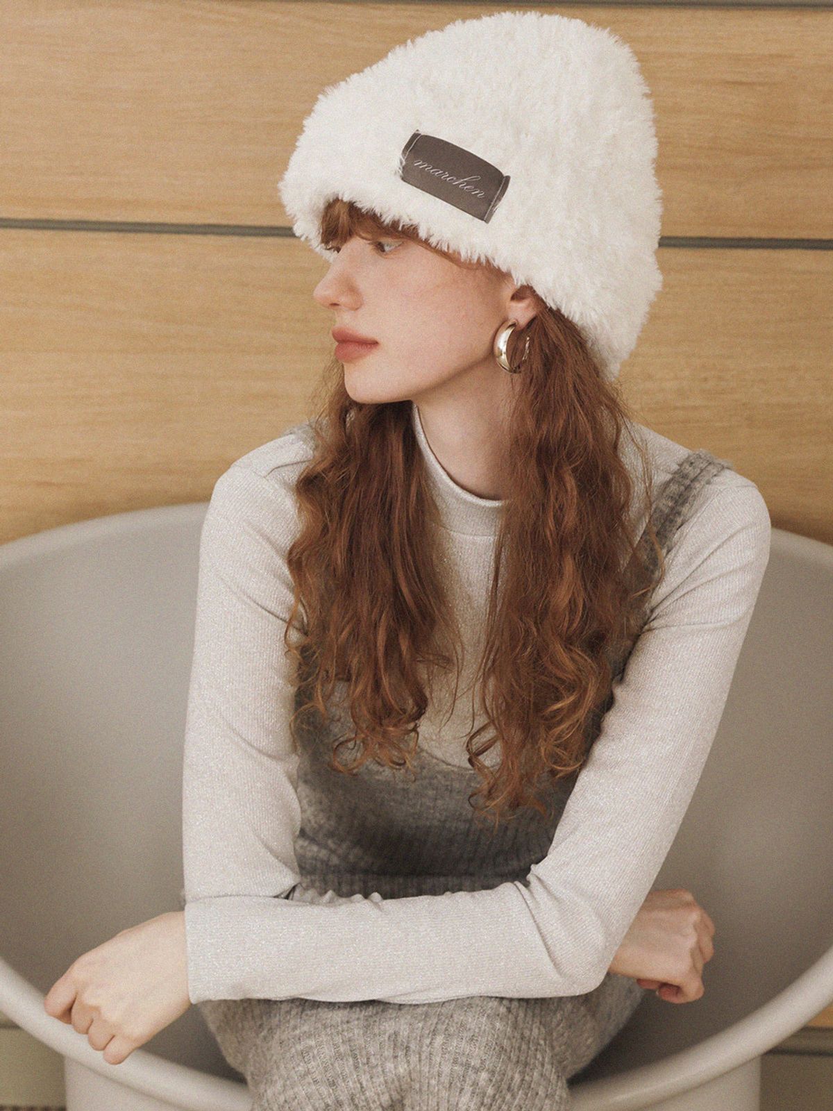메르헨(MERCHEN) Wint fur beanie_4color