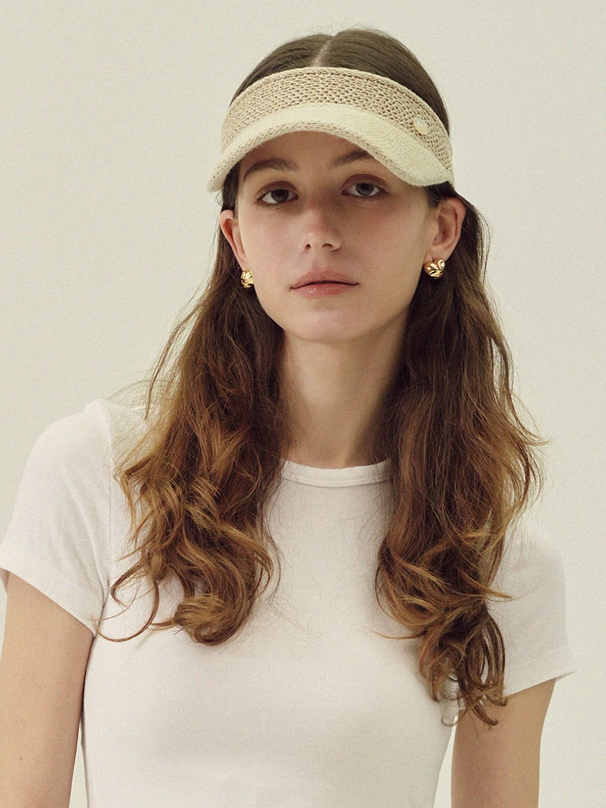 메르헨(MERCHEN) Active ribbon strap sun visor_3color
