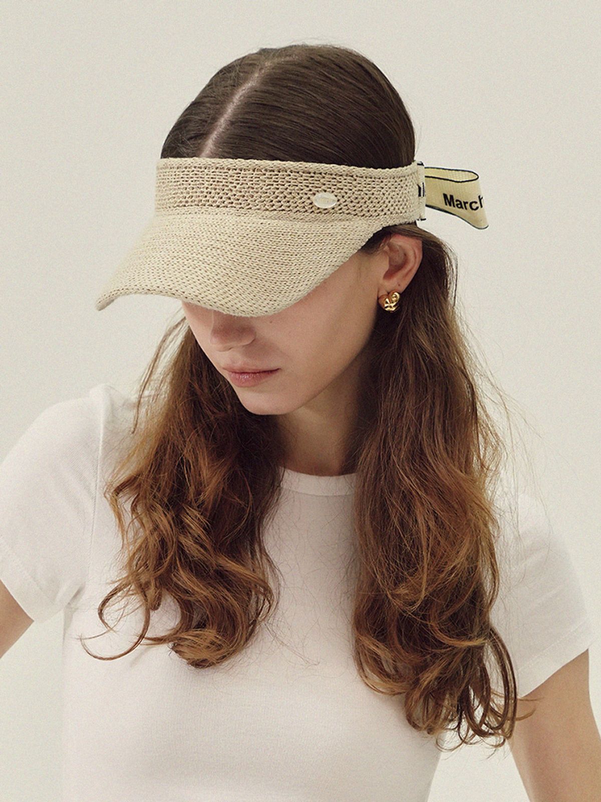 메르헨(MERCHEN) Active ribbon strap sun visor_3color