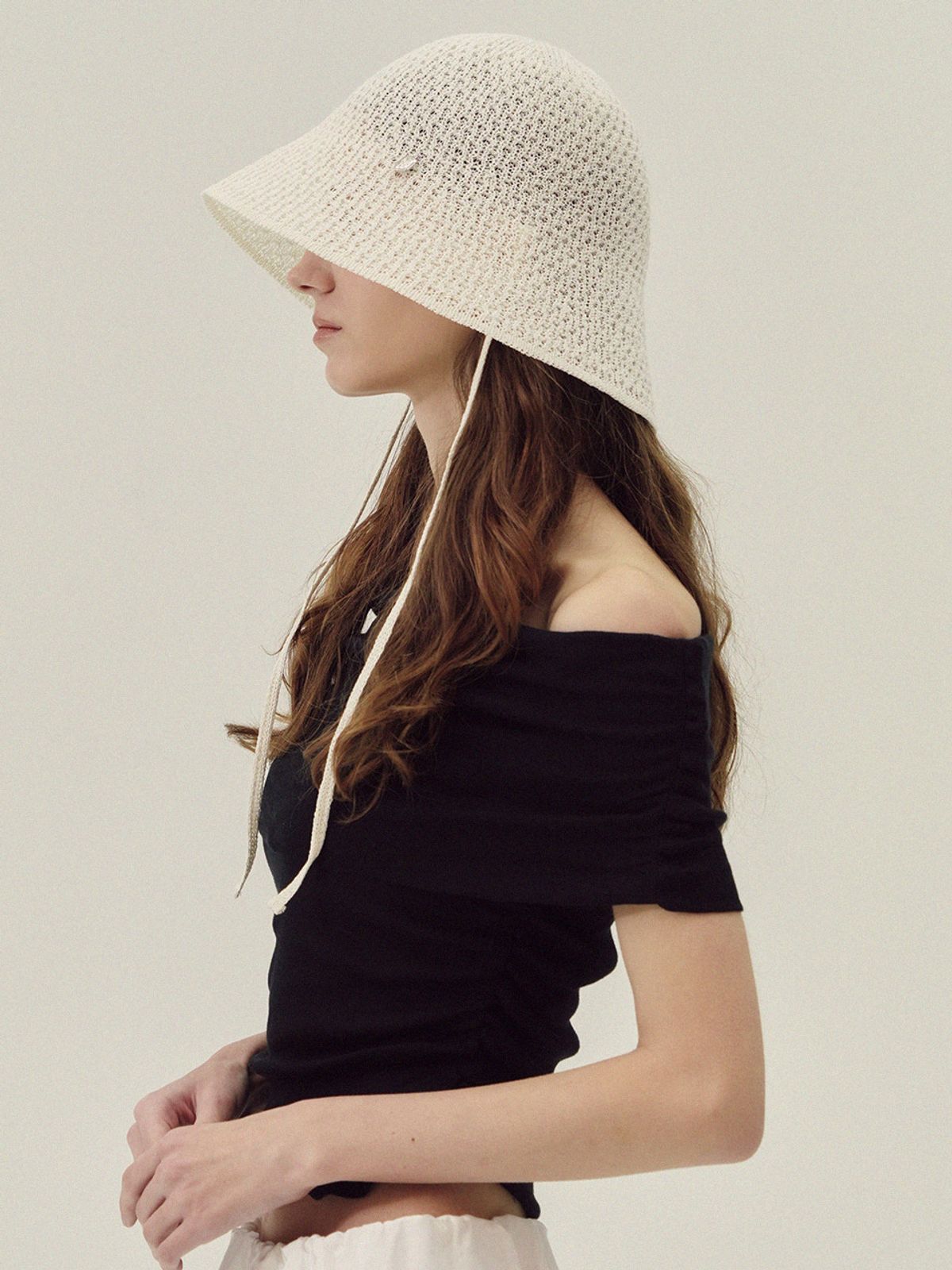 메르헨(MERCHEN) Rivero strap bucket hat_3color
