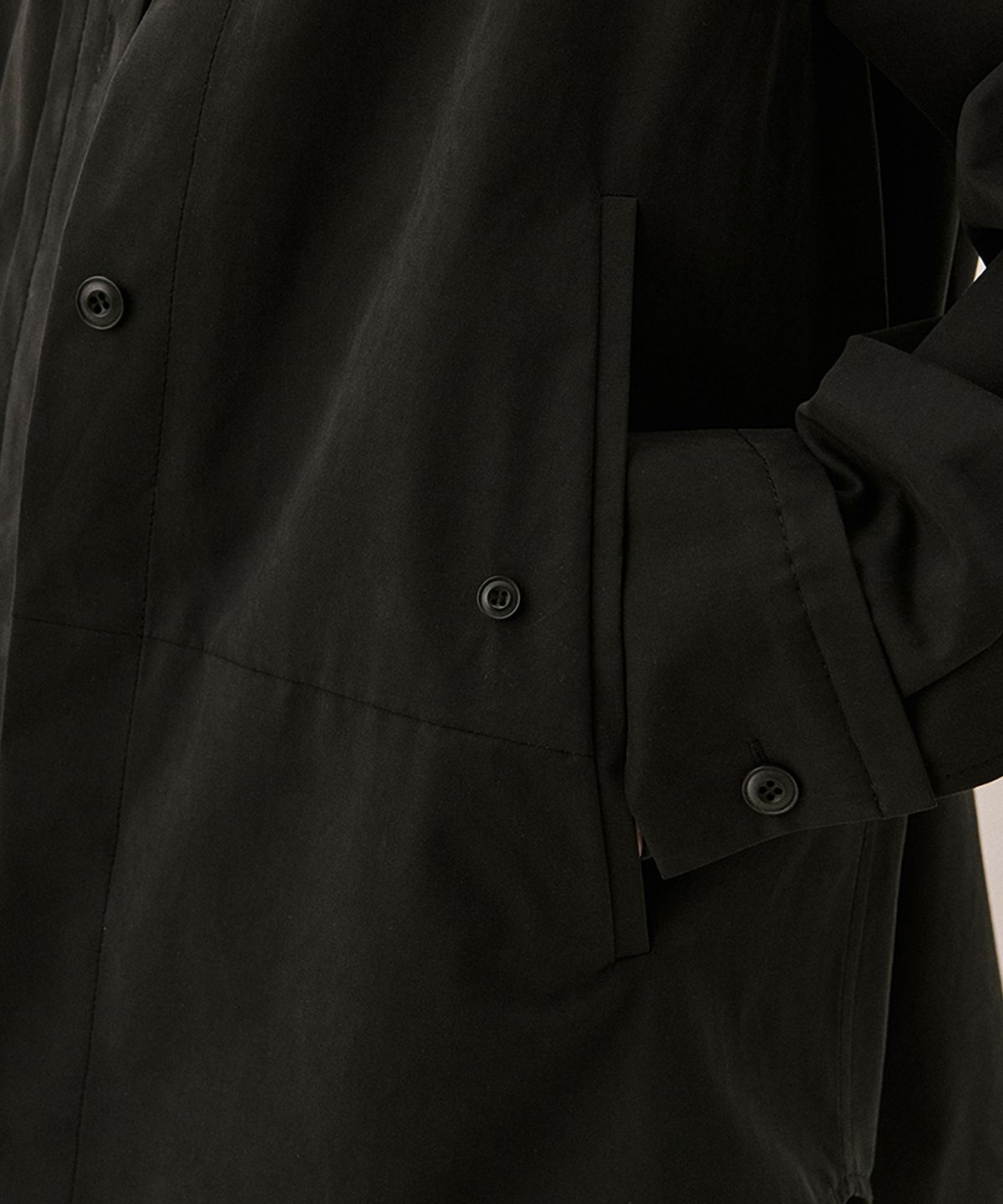 아위(AHWE) COTTON BLEND OVERSHIRT_CHARCOAL
