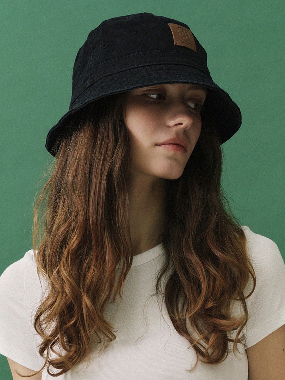 메르헨(MERCHEN) Vintage patch bucket hat_5color