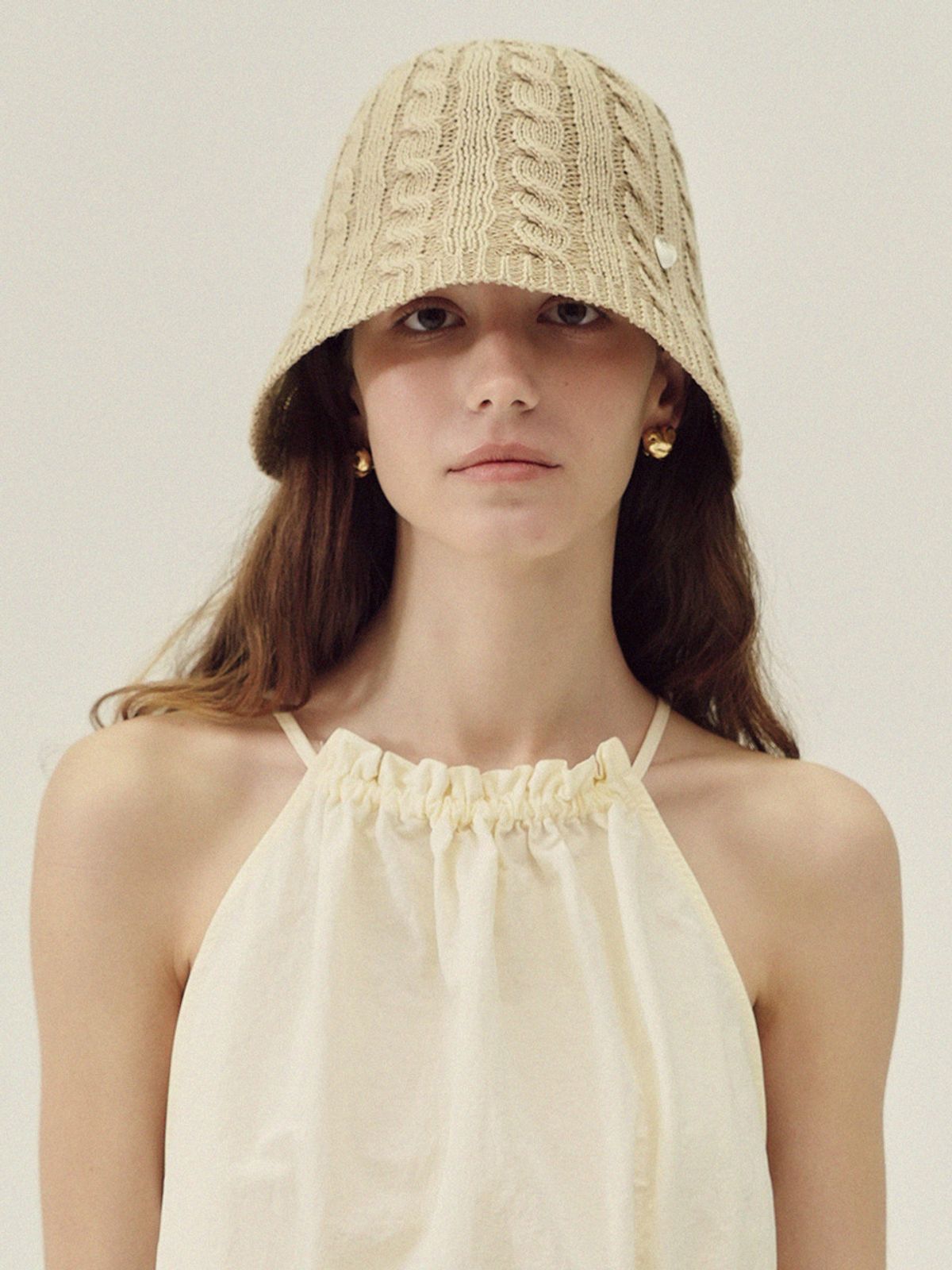 메르헨(MERCHEN) Casual cable bucket hat_5color