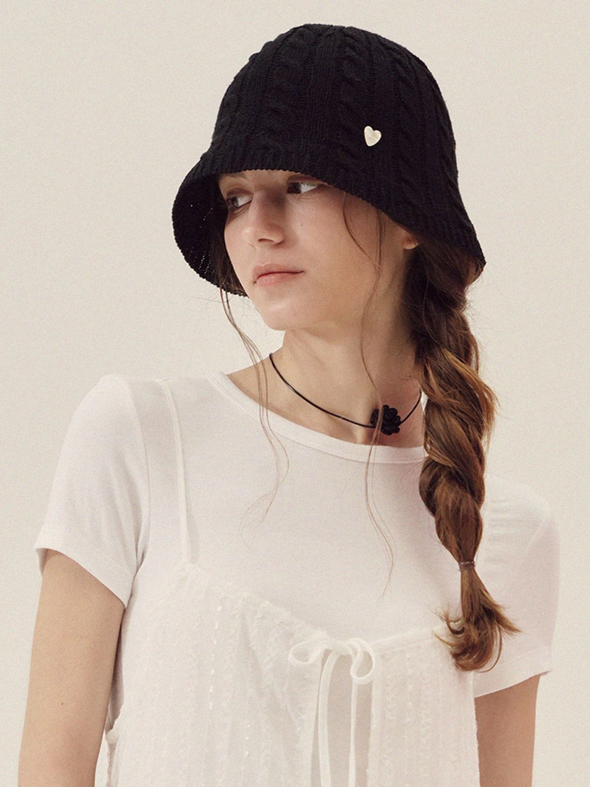 메르헨(MERCHEN) Casual cable bucket hat_5color