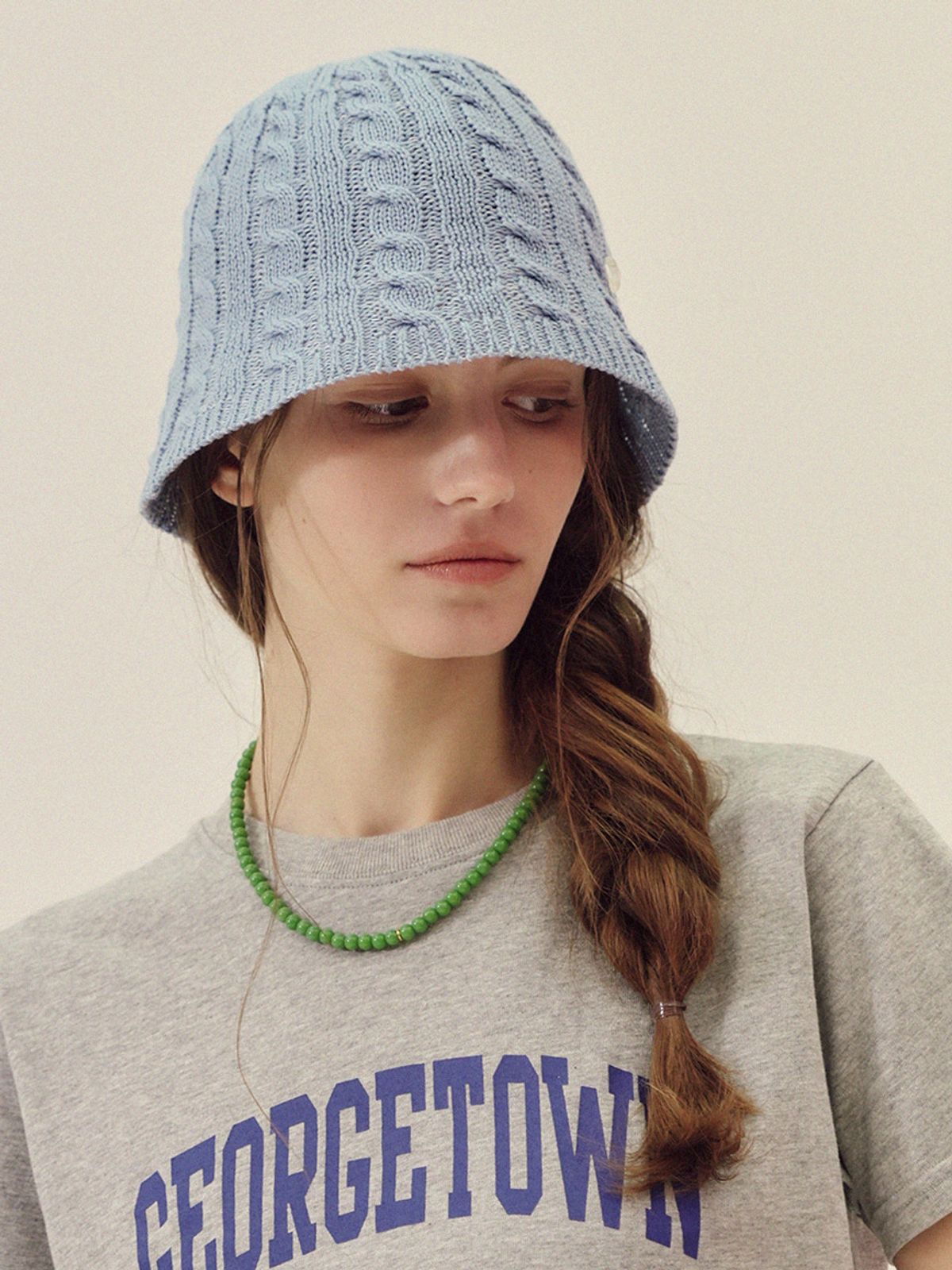 메르헨(MERCHEN) Casual cable bucket hat_5color