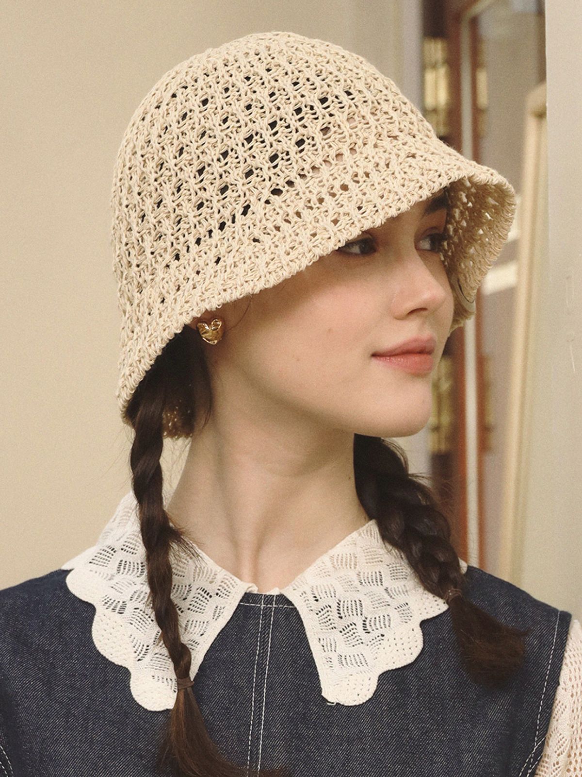 메르헨(MERCHEN) Sylo knitting bucket hat_3color