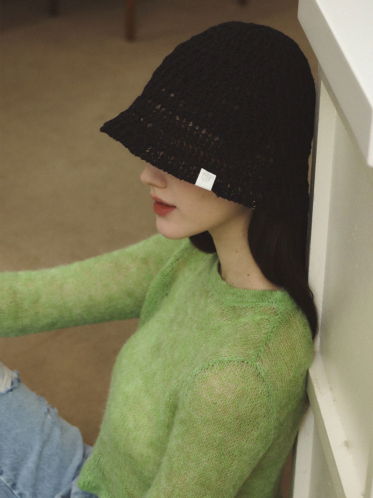 메르헨(MERCHEN) Sylo knitting bucket hat_3color