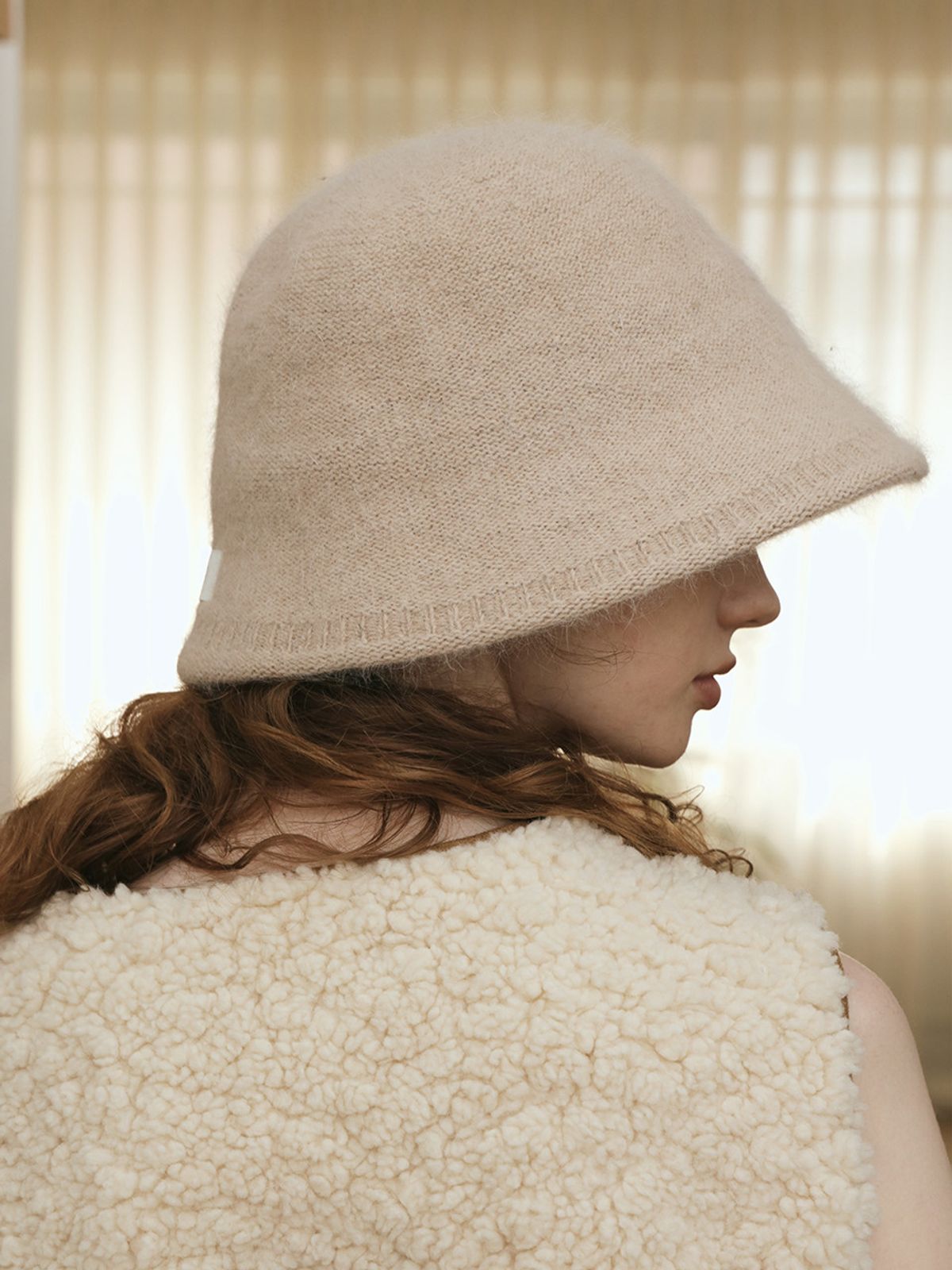 메르헨(MERCHEN) Candy angora bucket hat_6color