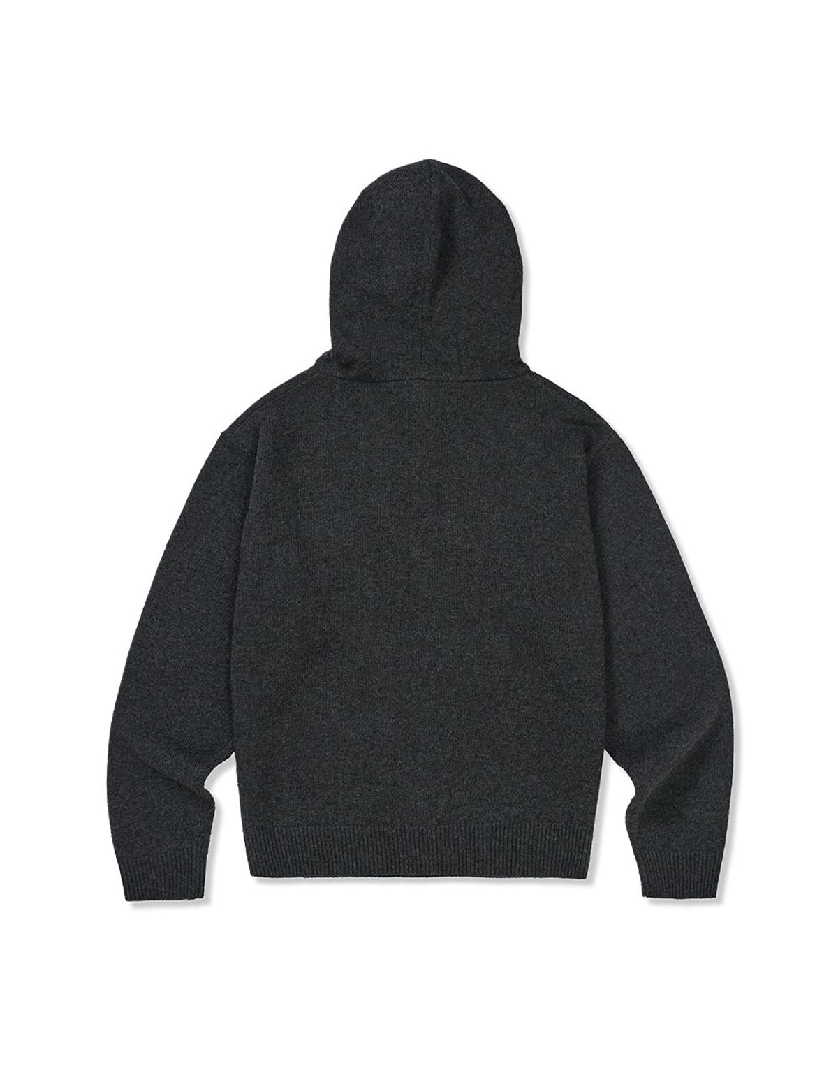 엠엠엘지(MMLG) [Mmlg] WAVY LOGO HOOD KNIT (GREY)