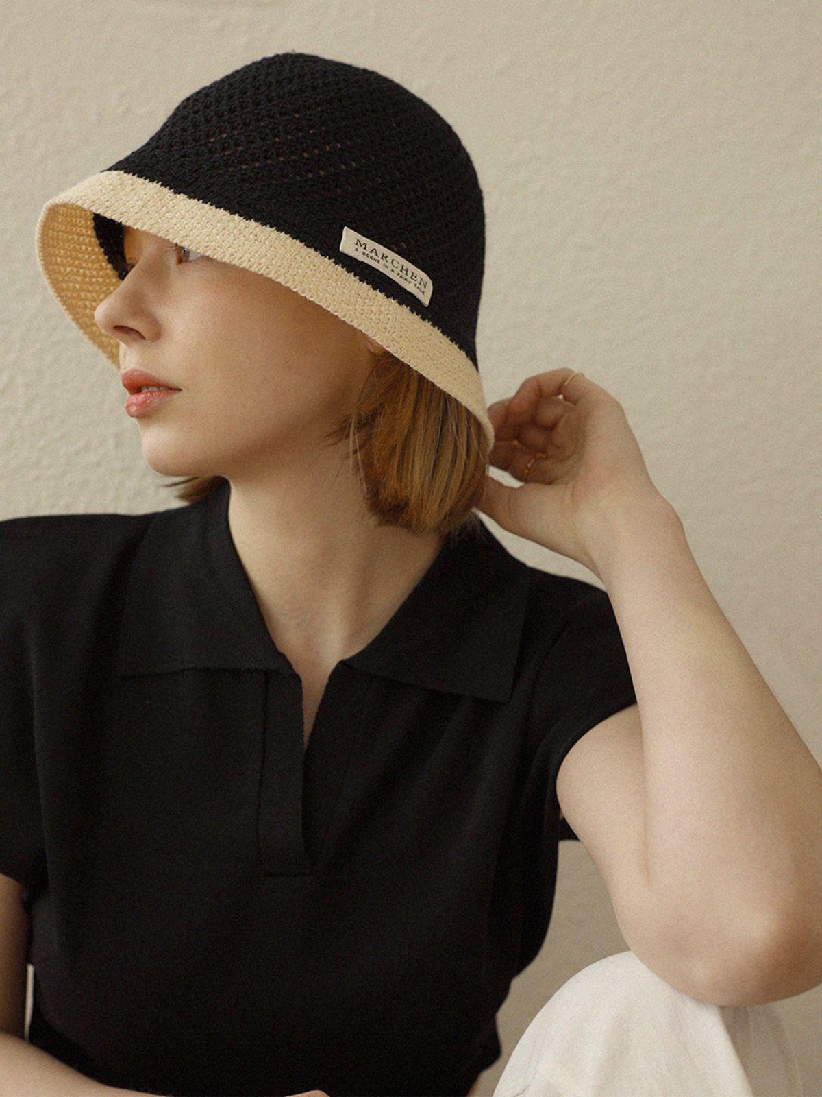 메르헨(MERCHEN) pippi crocher bucket hat (4color)