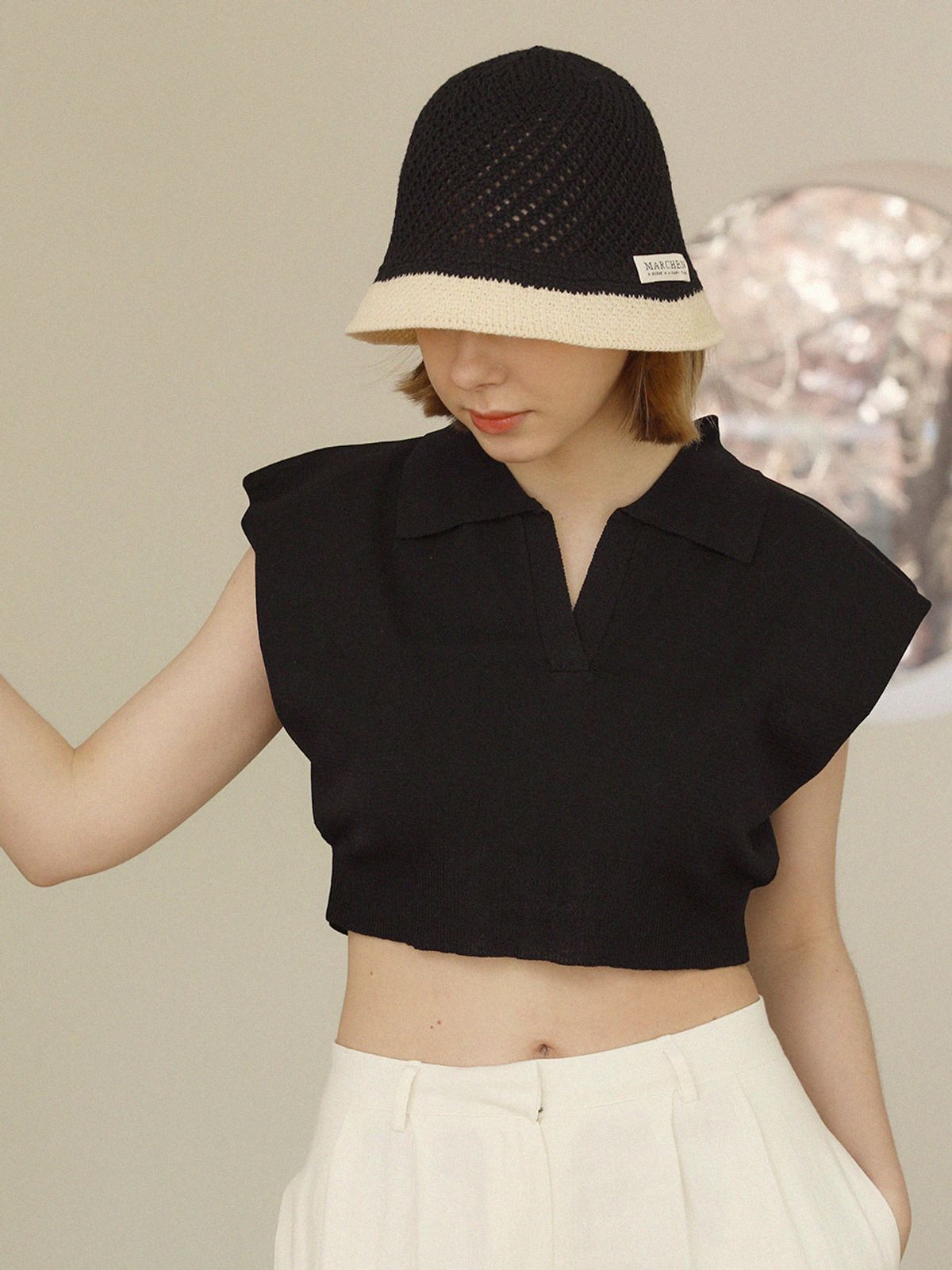 메르헨(MERCHEN) pippi crocher bucket hat (4color)