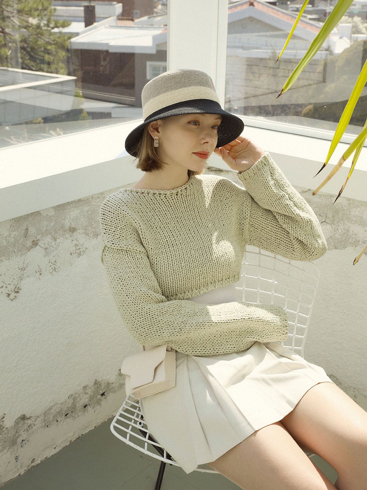 메르헨(MERCHEN) diann panama hat (3color)