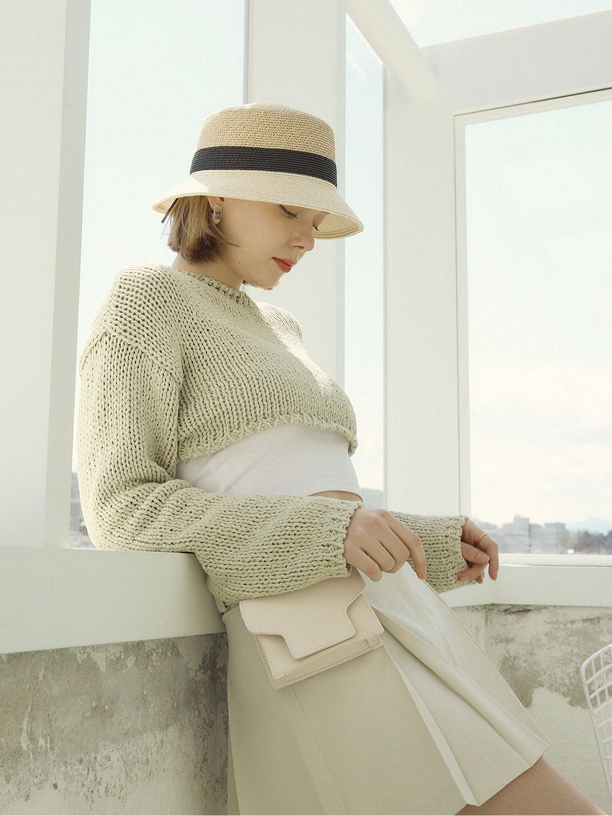 메르헨(MERCHEN) diann panama hat (3color)