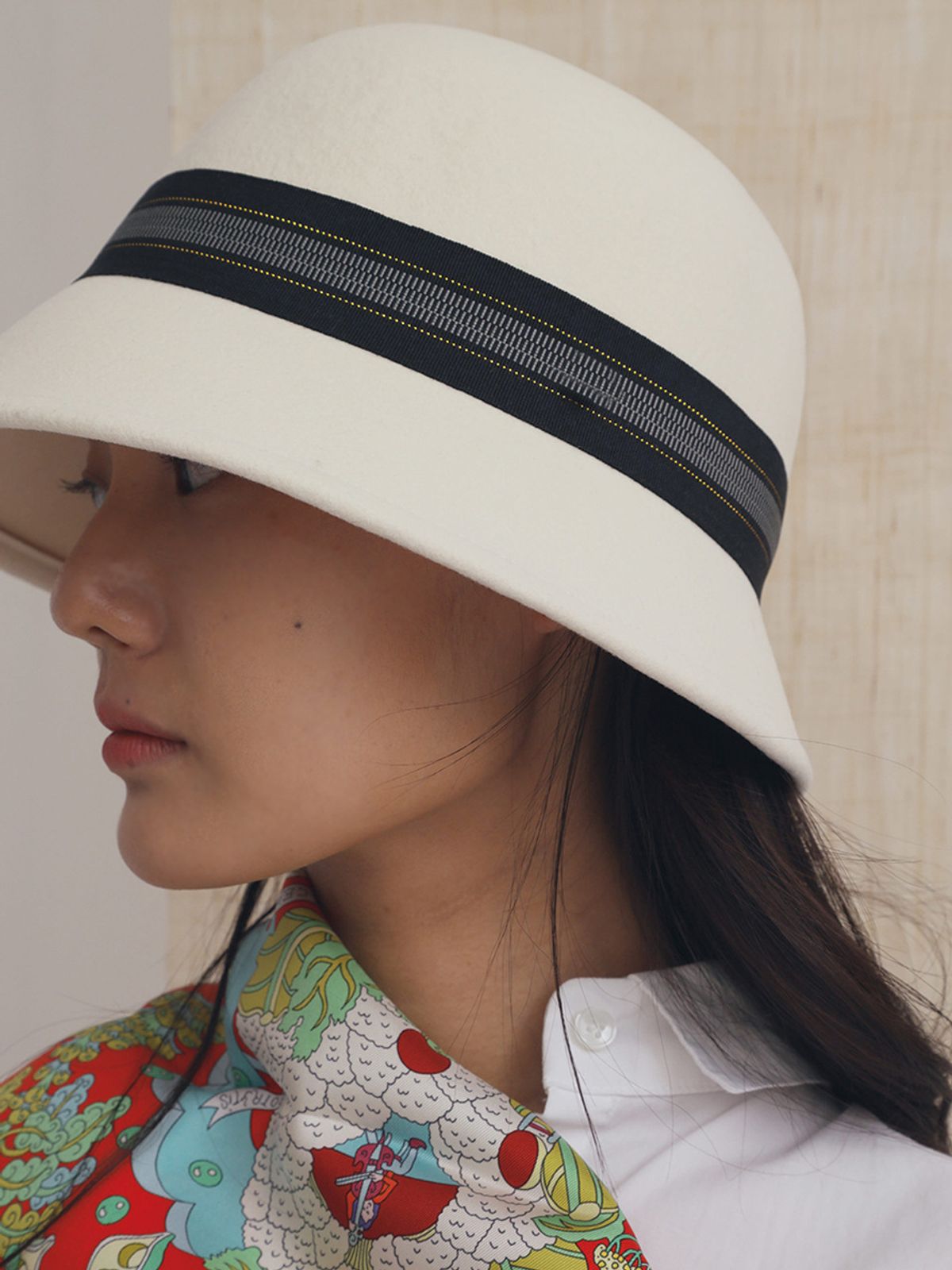 메르헨(MERCHEN) revoir wool cloche hat
