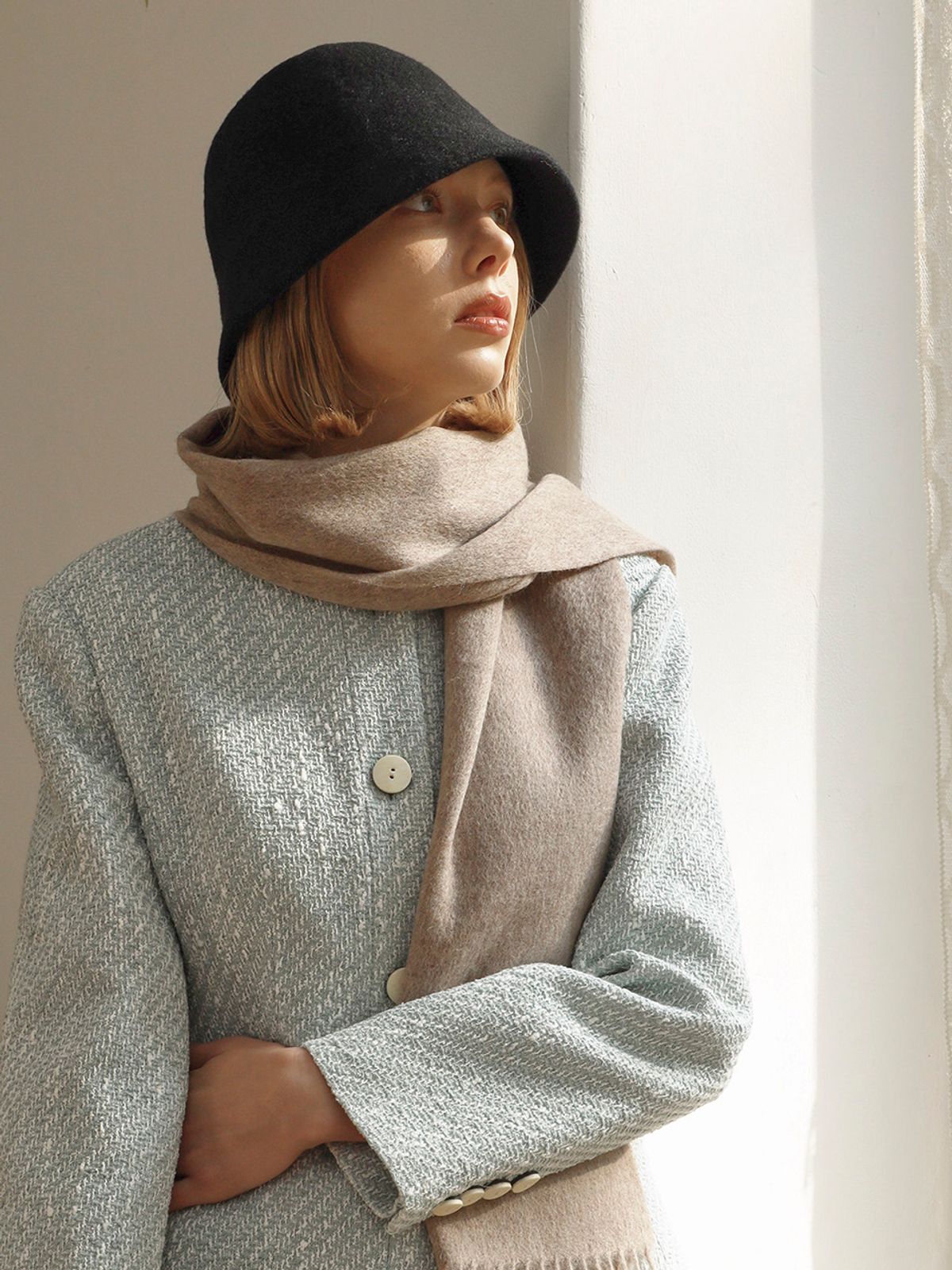 메르헨(MERCHEN) jane wool cloche hat (4color)