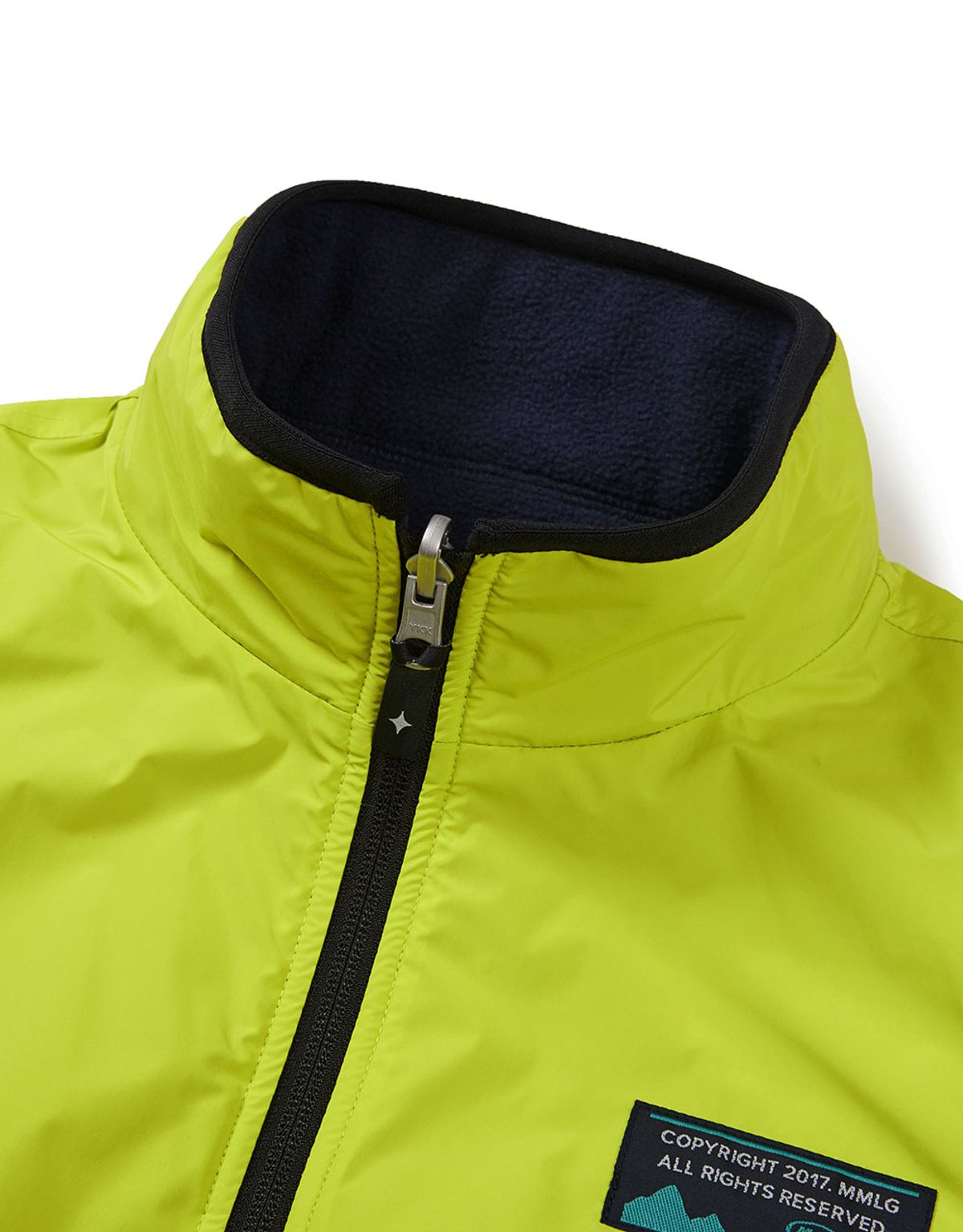 엠엠엘지(MMLG) [Mmlg] REVERSIBLE FLEECE VEST (NAVY / LIMEL)