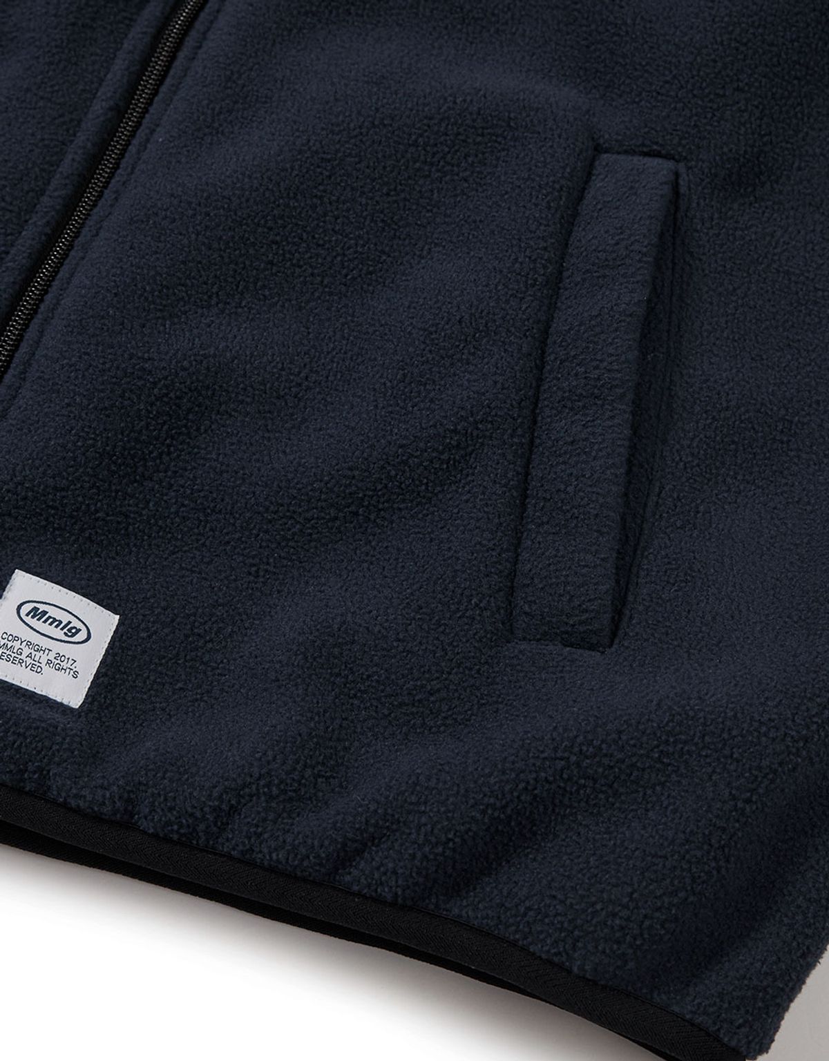 엠엠엘지(MMLG) [Mmlg] REVERSIBLE FLEECE VEST (NAVY / LIMEL)