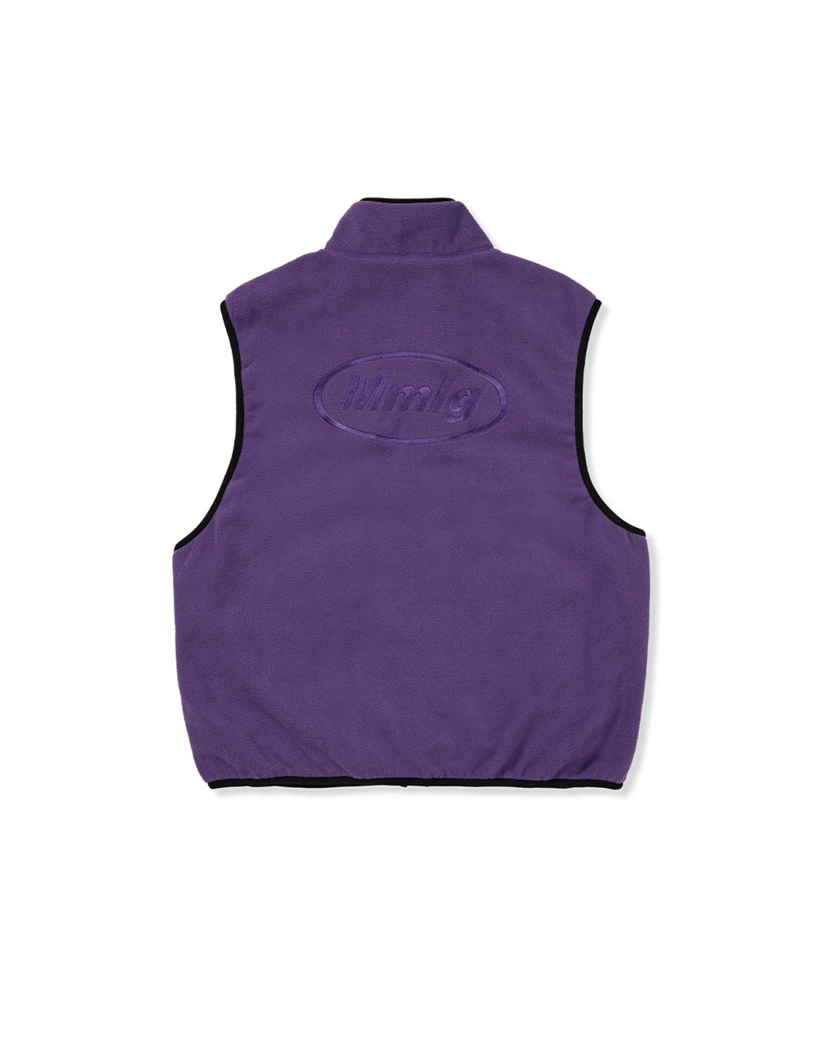 엠엠엘지(MMLG) [Mmlg] REVERSIBLE FLEECE VEST (PURPLE / CHARCOAL)