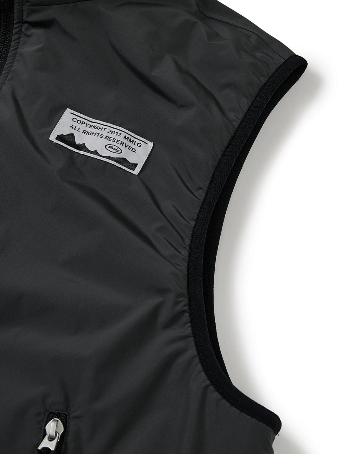 엠엠엘지(MMLG) [Mmlg] REVERSIBLE FLEECE VEST (PURPLE / CHARCOAL)